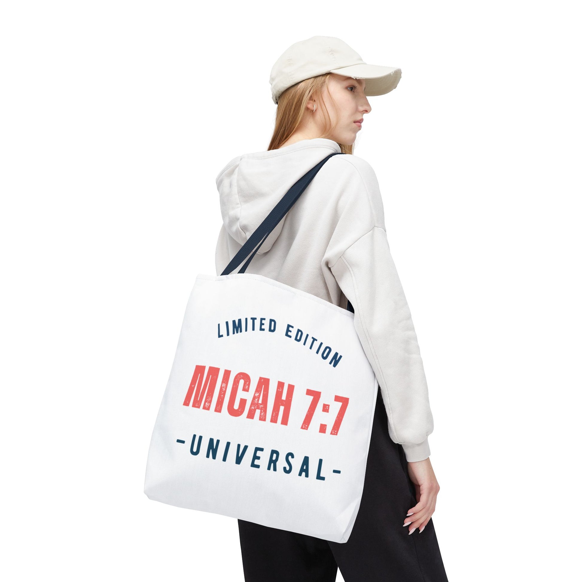 Limited Edition Inspirational Tote Bag - Micah 7:1, Motivational Carryall, Christian Gift, Everyday Tote, Reusable Shopping Bag