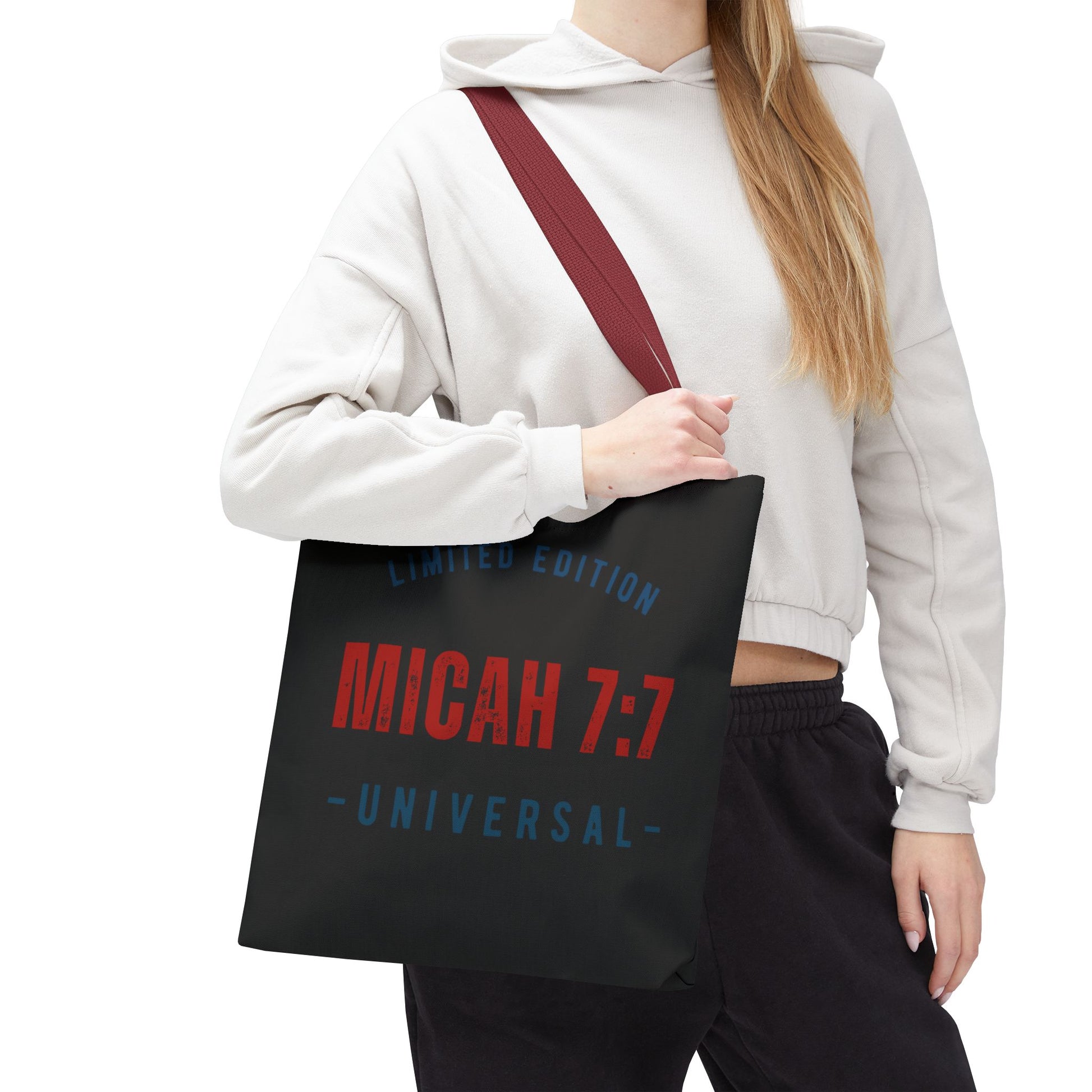 Limited Edition Micah 7:1 Tote Bag - Universal Design for Everyday Use, Gift, Eco-Friendly, Daily Essentials, Faith-Inspired