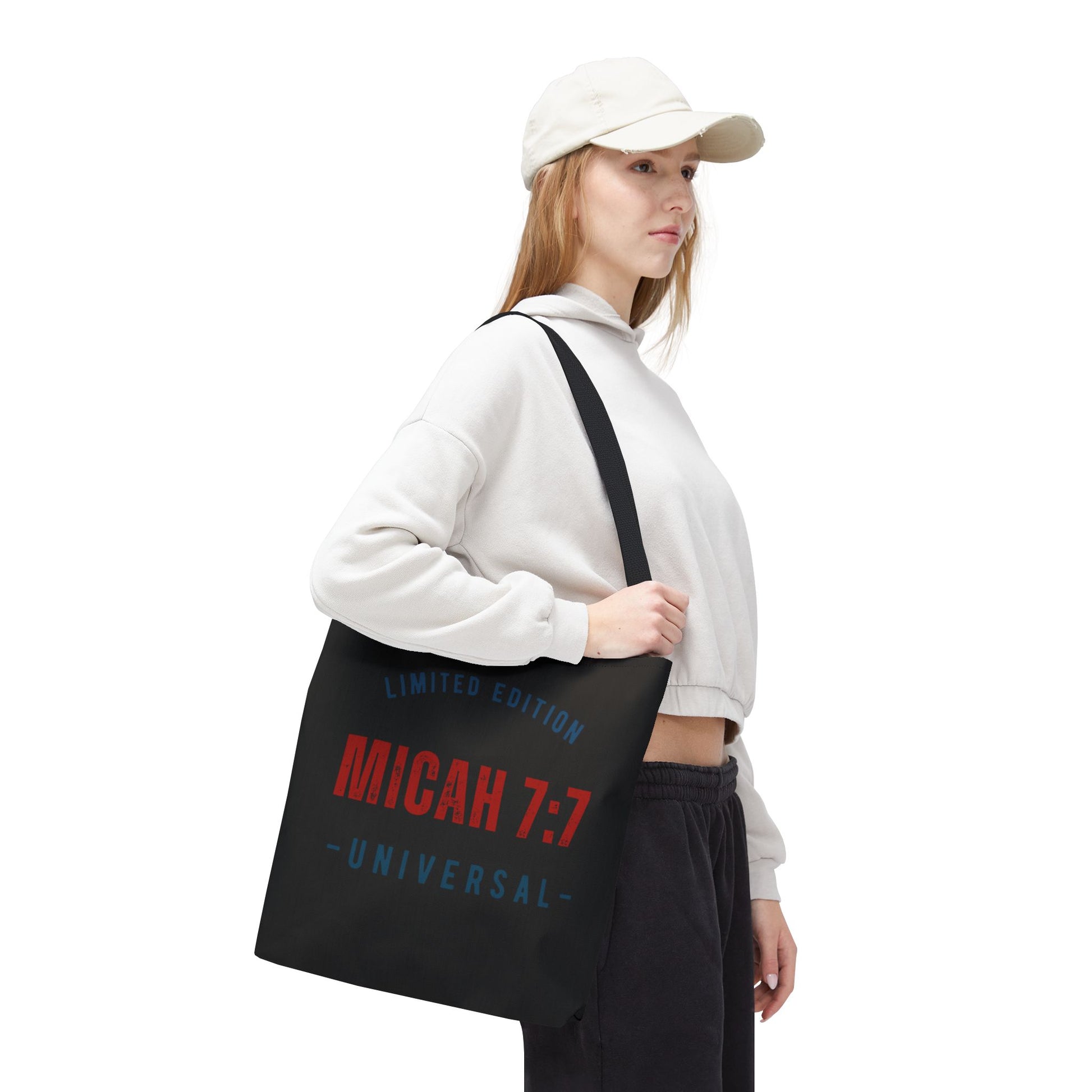 Limited Edition Micah 7:1 Tote Bag - Universal Design for Everyday Use, Gift, Eco-Friendly, Daily Essentials, Faith-Inspired