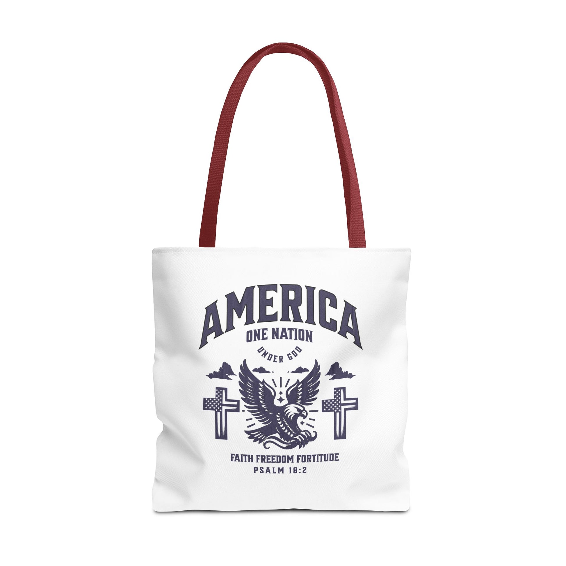 ⭐ America Faith Tote Bag – Bold Patriotic & Faith Statement