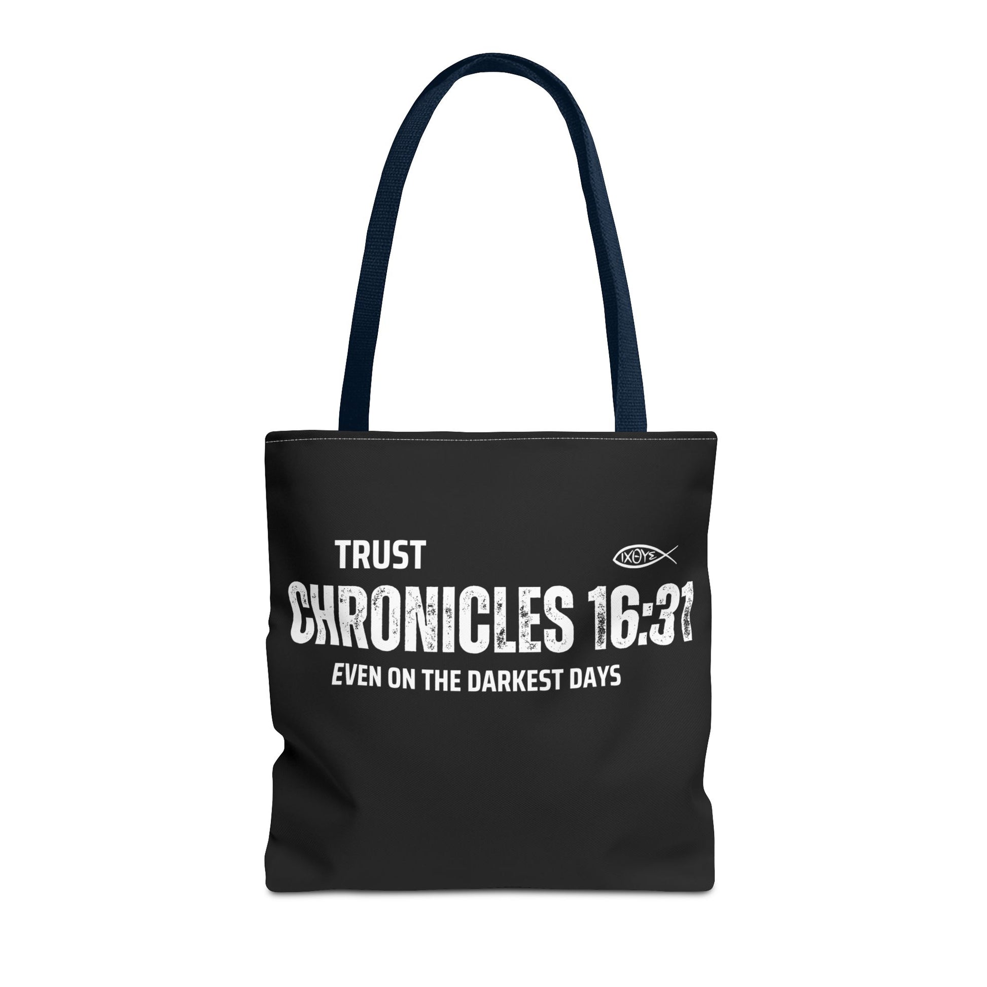 Inspirational Tote Bag - Trust Chronicles 16:31, Faith-themed Gift, Bible Verse Tote, Motivational Shopping Bag, Christian Message Accessory