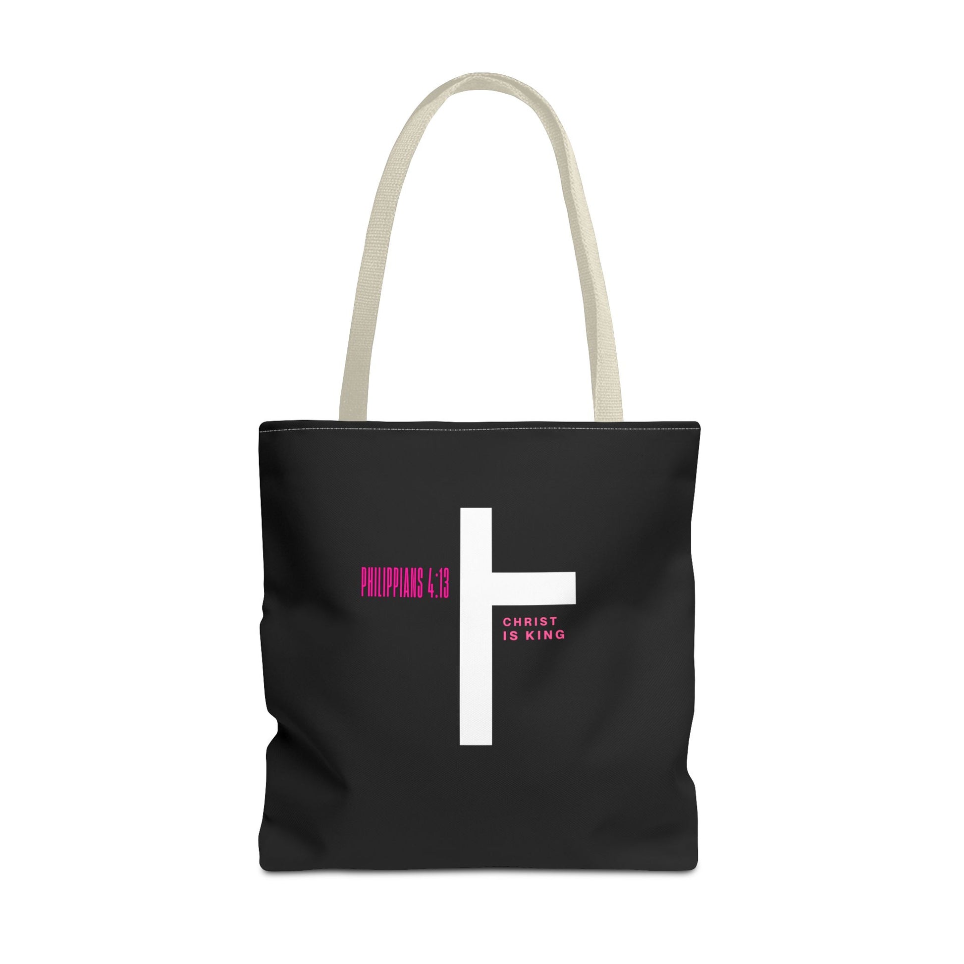 ⭐ Philippians 4:13 Tote Bag – Faith & Strength Statement Bag