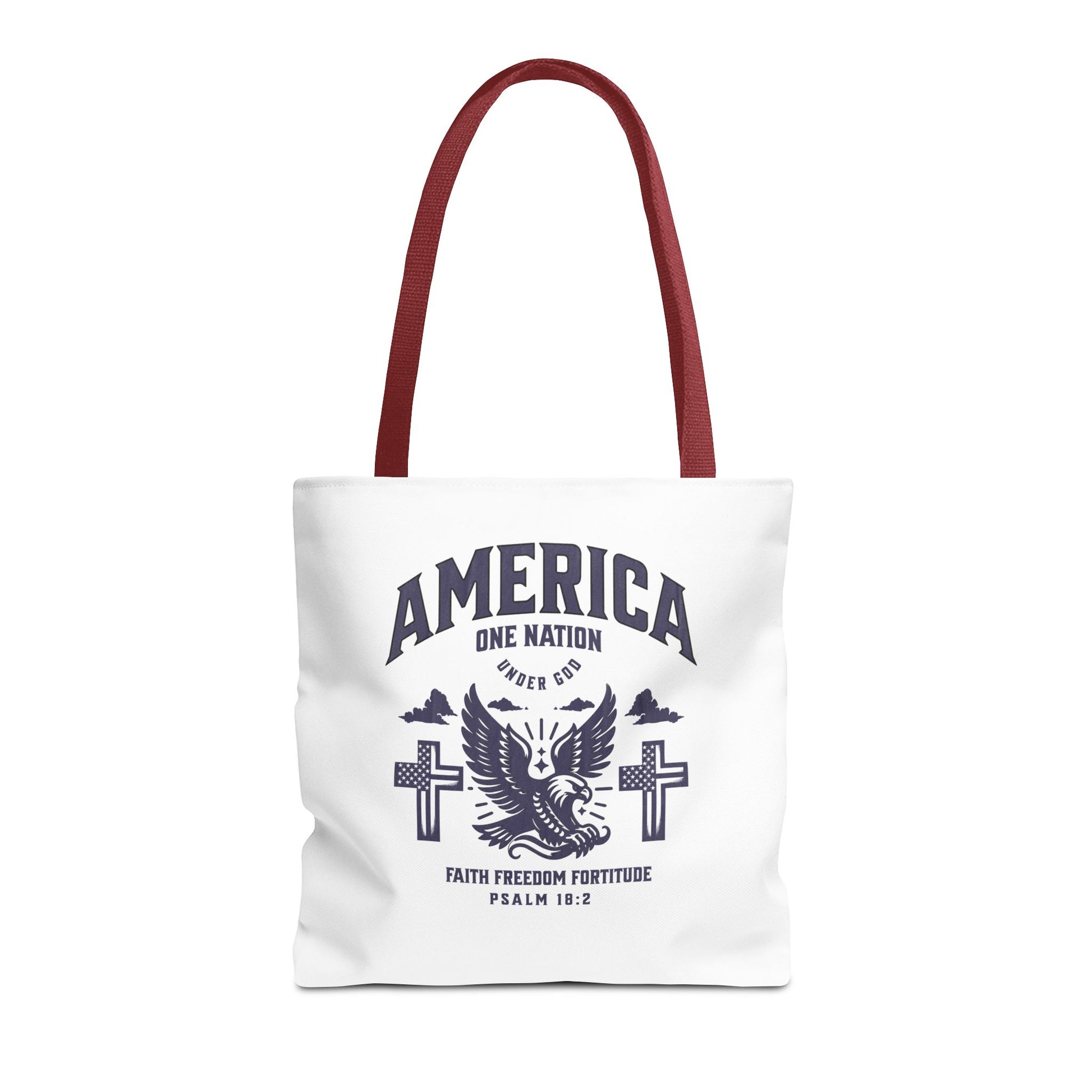 ⭐ America Faith Tote Bag – Bold Patriotic & Faith Statement
