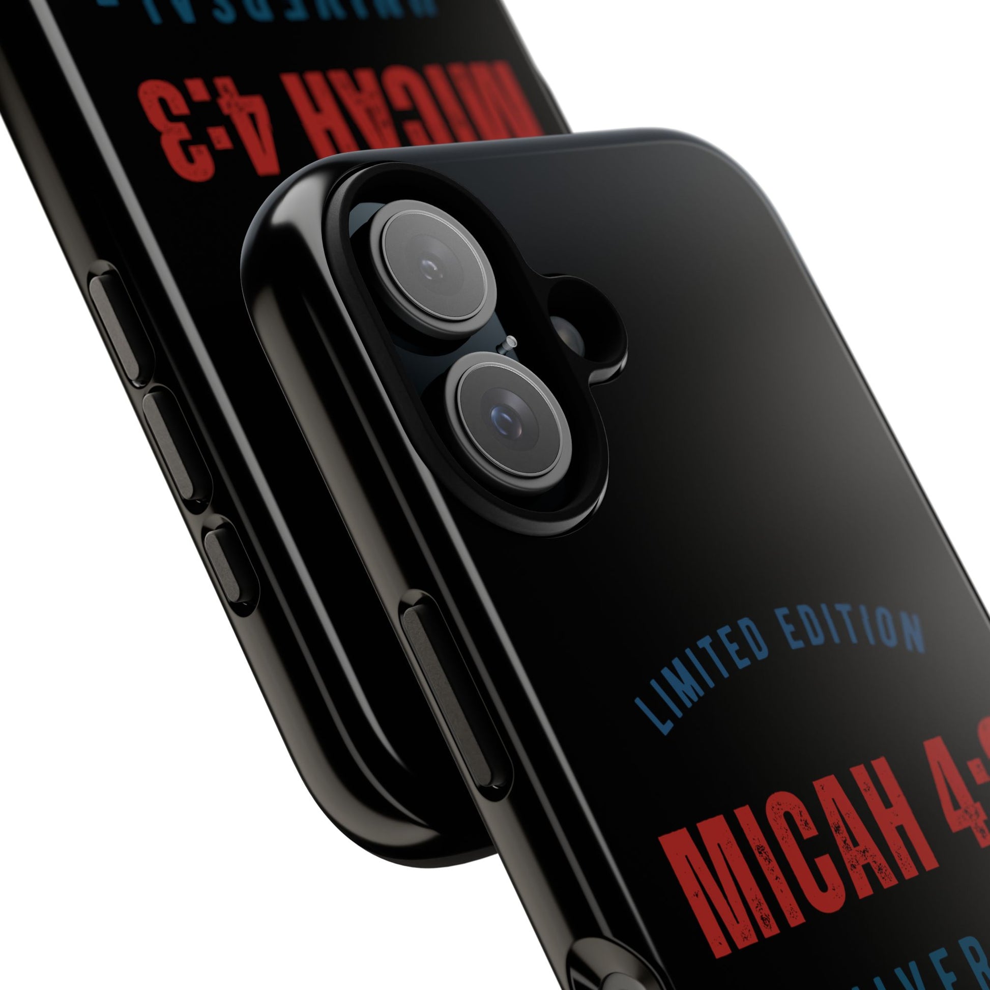 ⭐ Limited Edition Tough Phone Case, Inspirational Phone Cover, Micah 4:3 Design, Christian Gifts, Unique Cell Phone Accessory