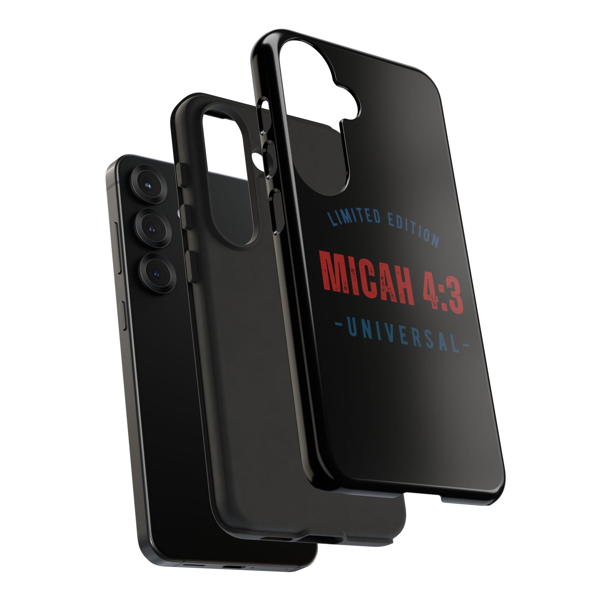 ⭐ Limited Edition Tough Phone Case, Inspirational Phone Cover, Micah 4:3 Design, Christian Gifts, Unique Cell Phone Accessory