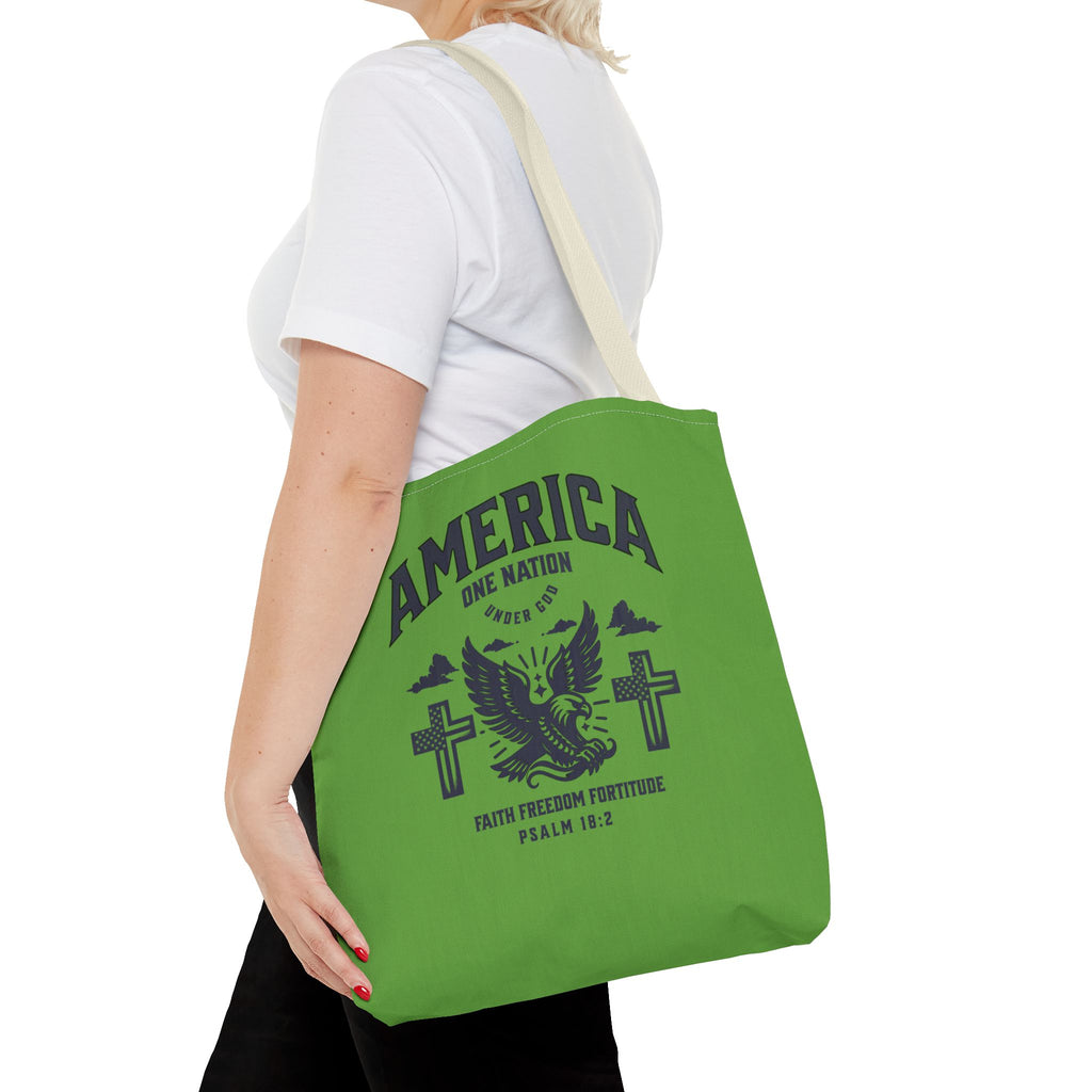 ⭐ America Faith Tote Bag – Bold Patriotic & Faith Statement