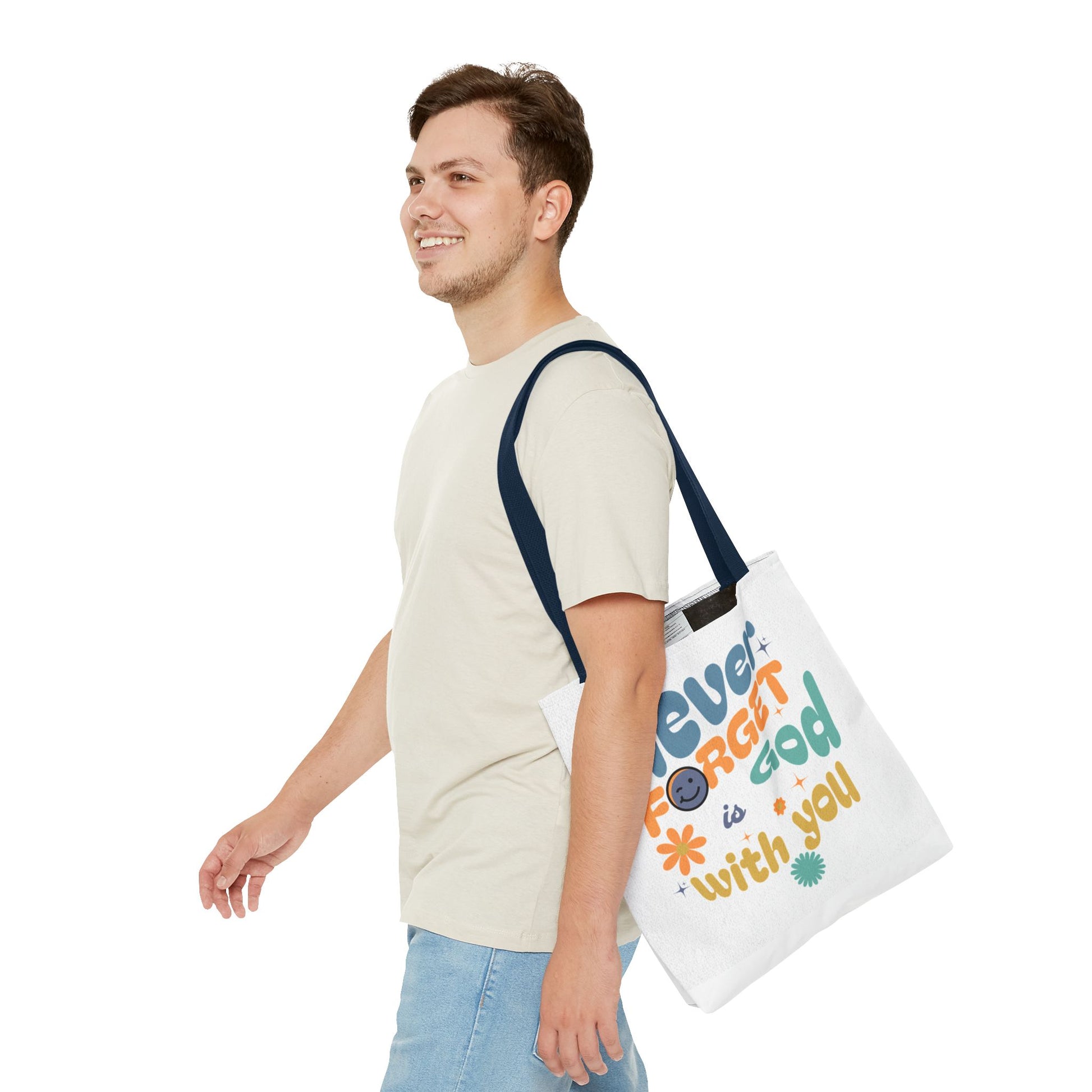 ⭐ Never Forget Tote Bag – Deuteronomy 31:6
