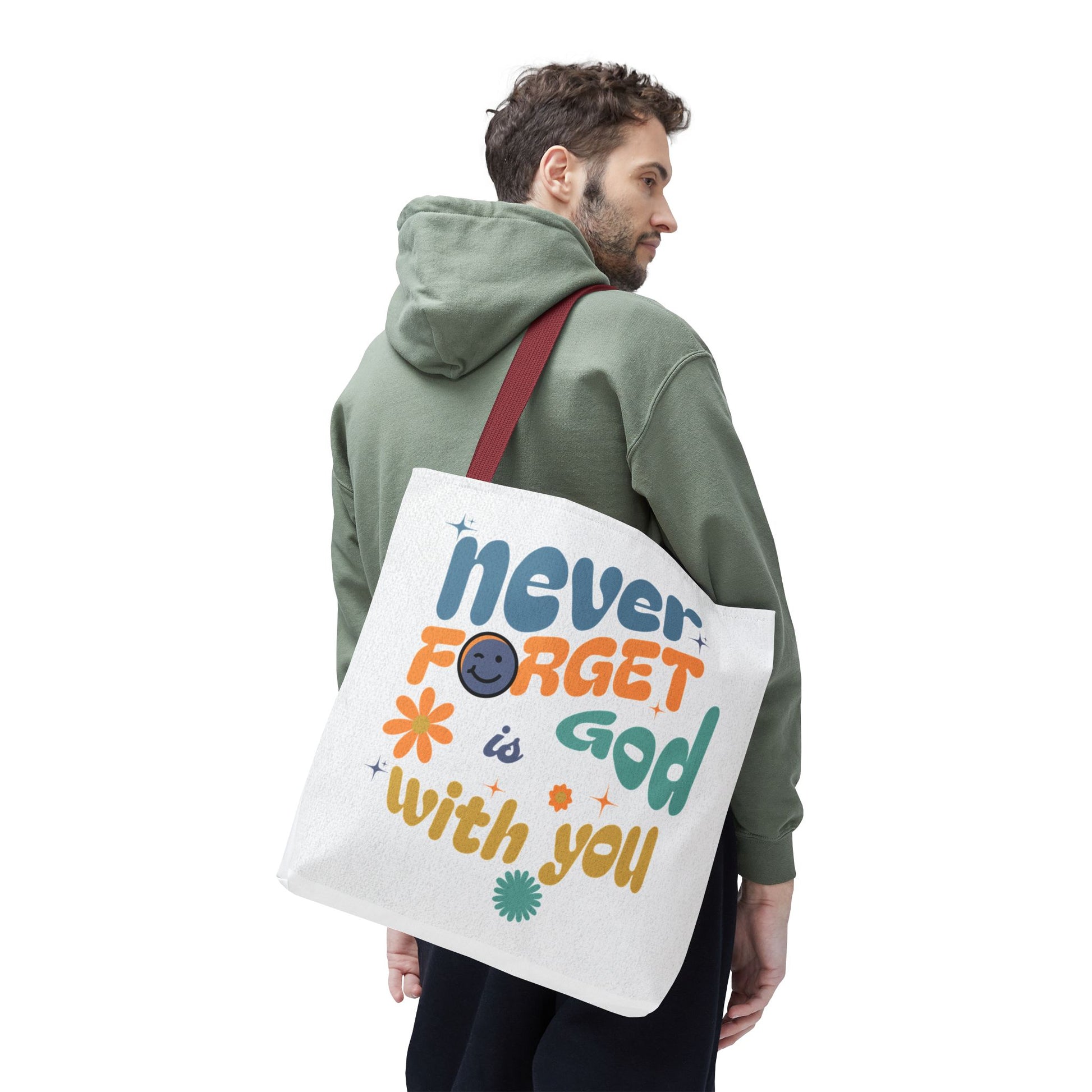 ⭐ Never Forget Tote Bag – Deuteronomy 31:6