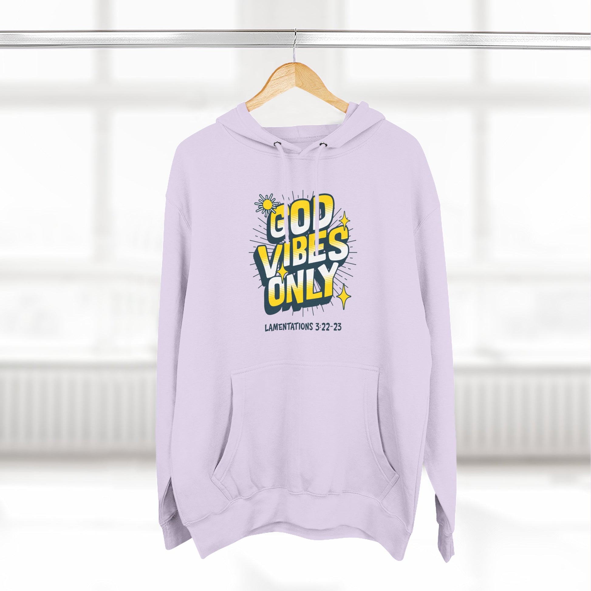 God Vibes Only Hoodie, Soft Fleece Sweatshirt, Inspirational Apparel, Unisex Hoodie Gift, Cozy Casual Wear