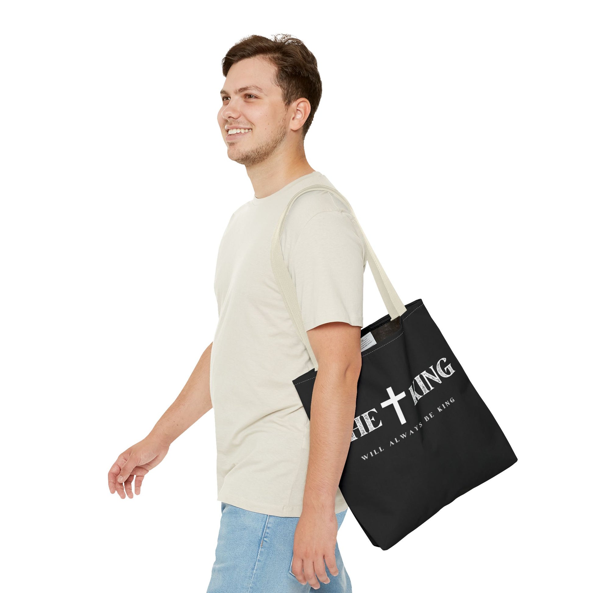 Faith-Inspired Tote Bag, Christian Tote, Shopping Bag, Bible Verse Bag, Gift for Believers, Church Accessory