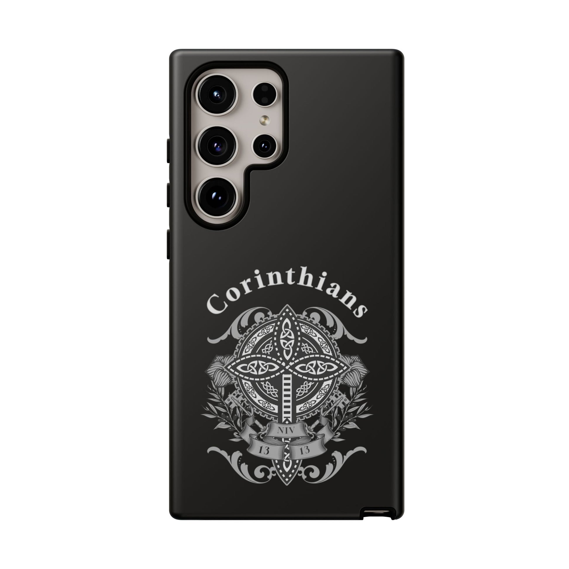 Corinthians Tough Case: Durable Phone Protection, Christian Gift, Unique Design, Trendy Accessory, Faith-Based Style