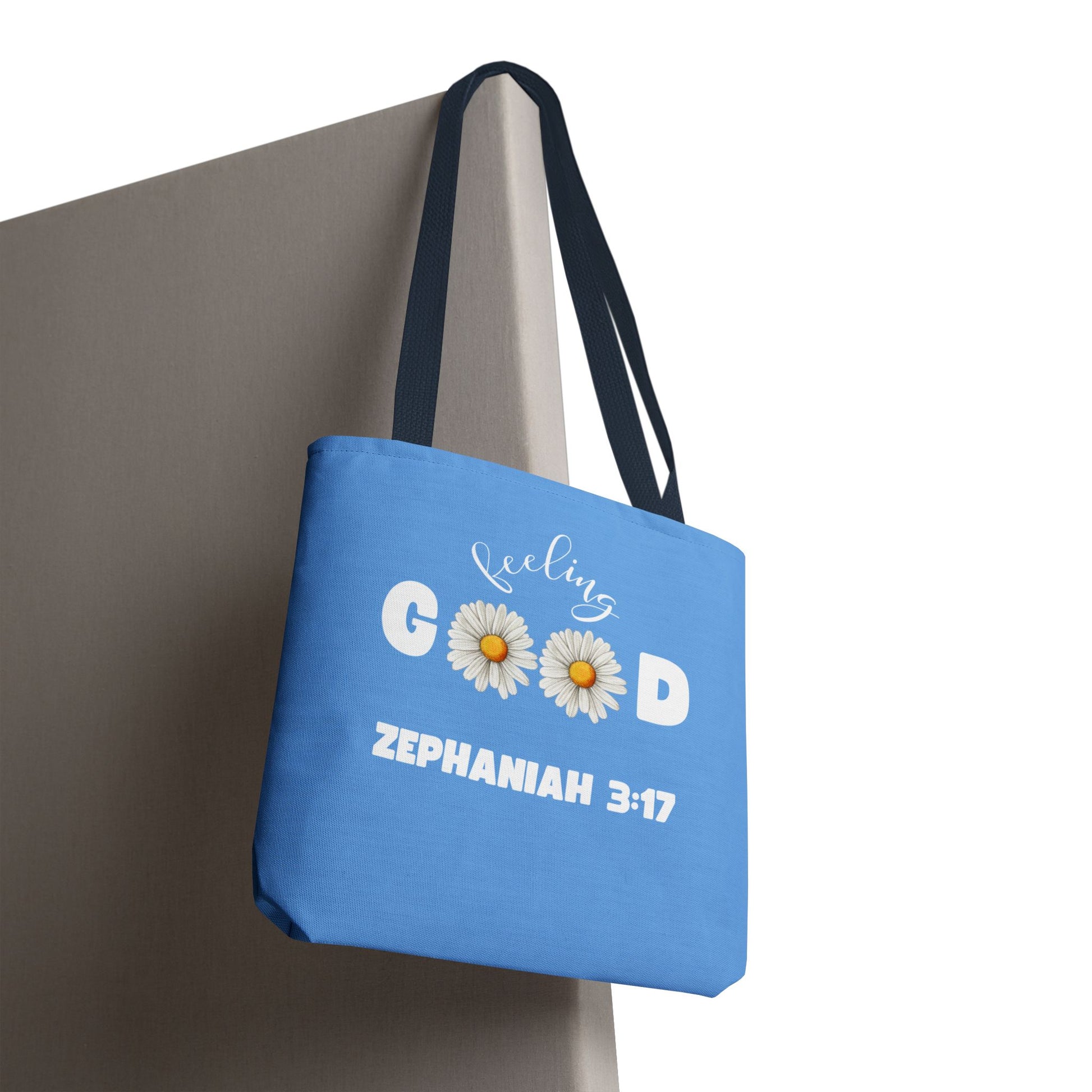 Inspirational Tote Bag - Feeling Good, Floral Design, Scripture Quote, Motivational Gift, Everyday Use, Church Events