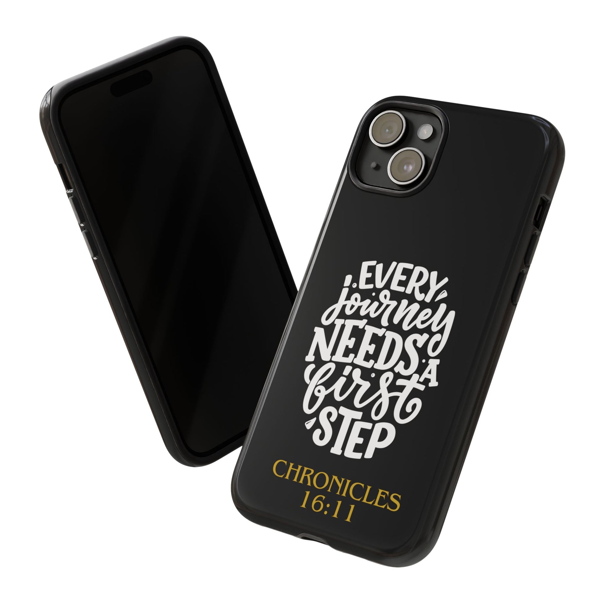⭐ Every Journey Needs a First Step 1 Chronicles 16:11 Phone Case