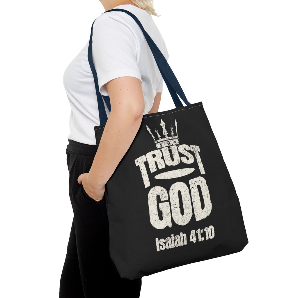 ✝️ Trust God – Isaiah 41:10 Christian Tote Bag