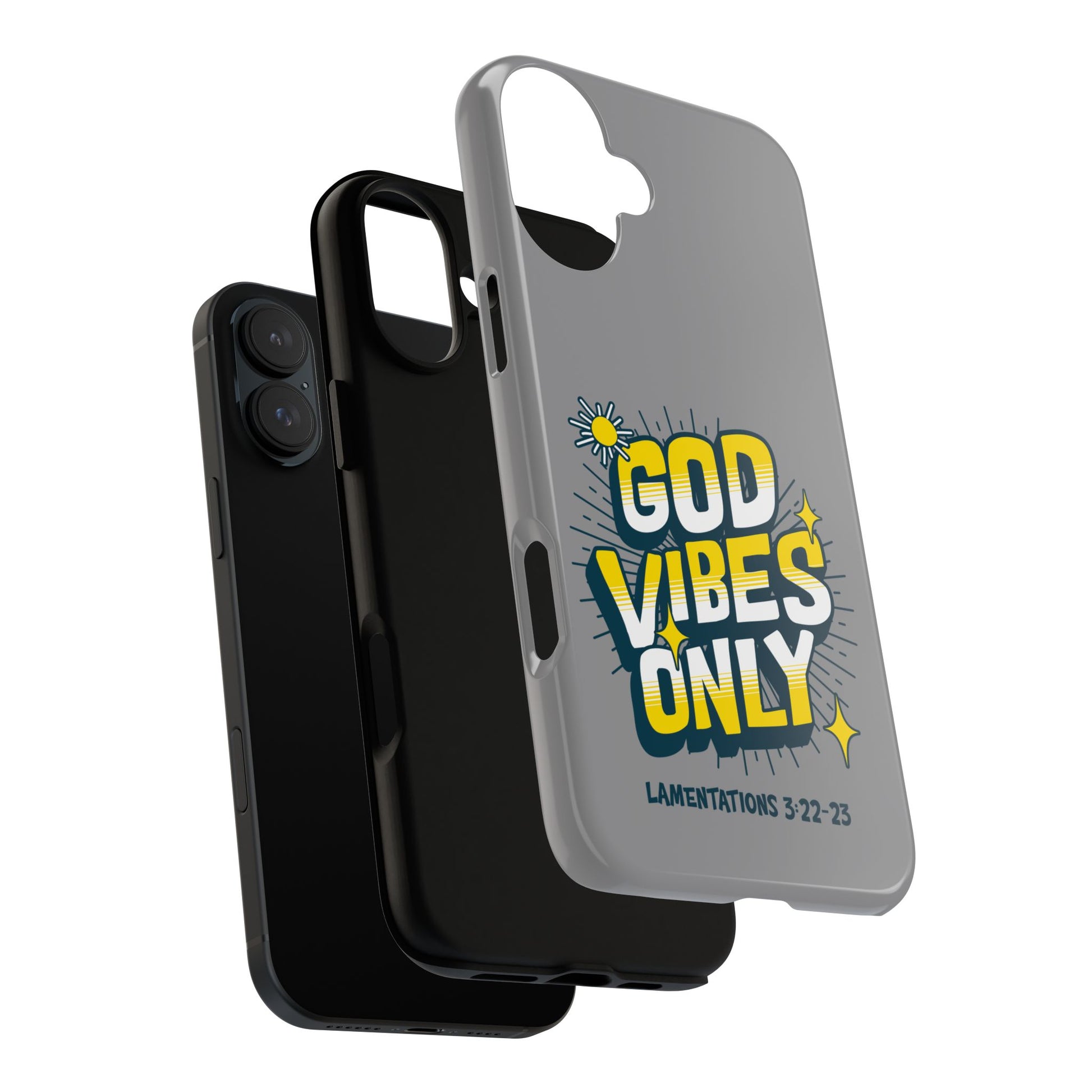 God Vibes Only Phone Case - Inspirational Tough Case, Positive Message Cover, Gift for Faith, Spirituality, Encouragement