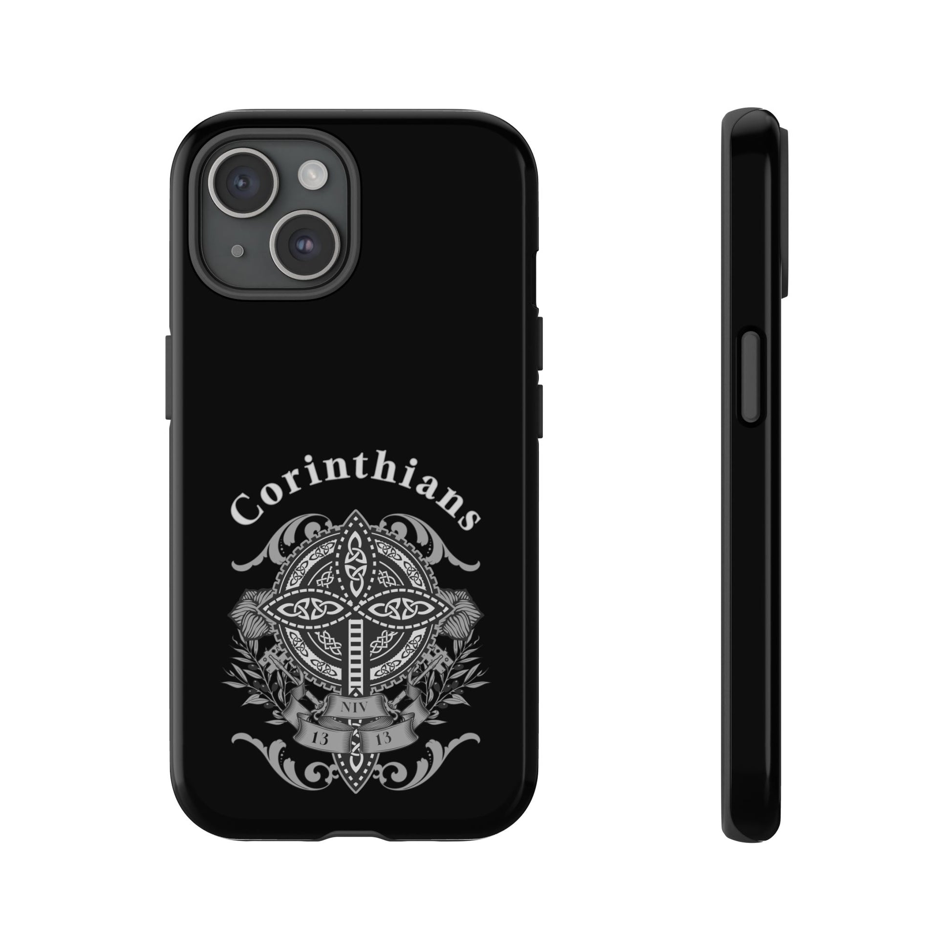 Corinthians Tough Case: Durable Phone Protection, Christian Gift, Unique Design, Trendy Accessory, Faith-Based Style