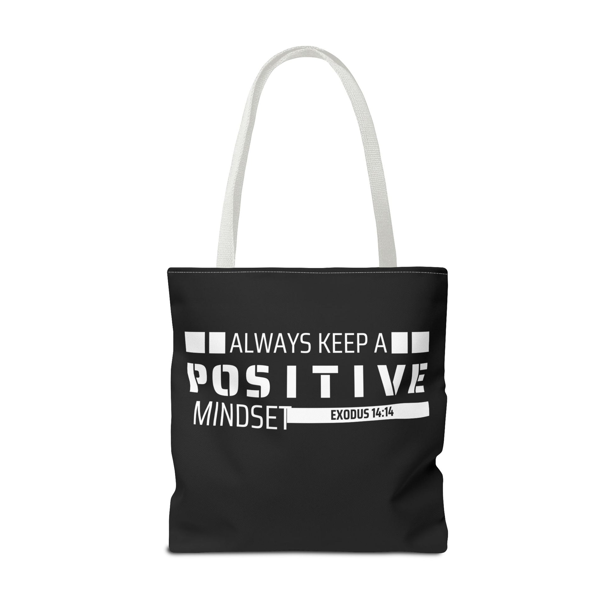 Always Keep A Positive Mindset Tote Bag, Inspirational Bag, Eco-Friendly Carryall, Motivational Gift, Affirmation Tote, Daily Reminder