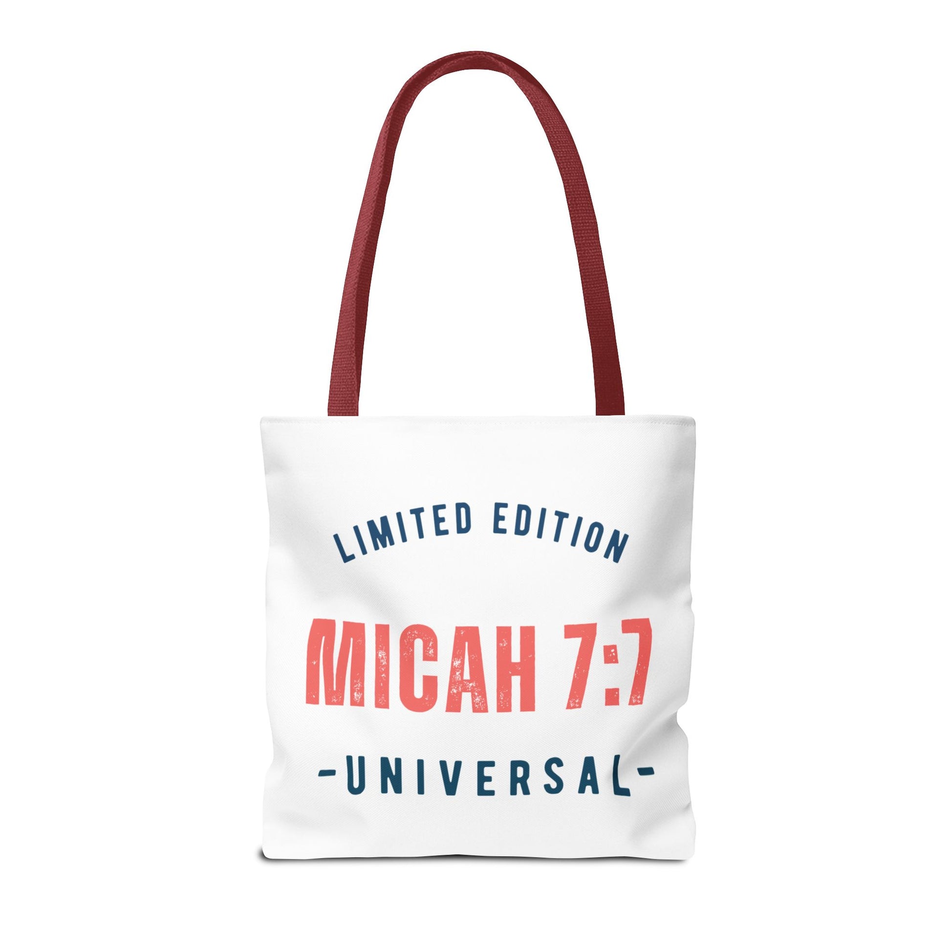 Limited Edition Inspirational Tote Bag - Micah 7:1, Motivational Carryall, Christian Gift, Everyday Tote, Reusable Shopping Bag