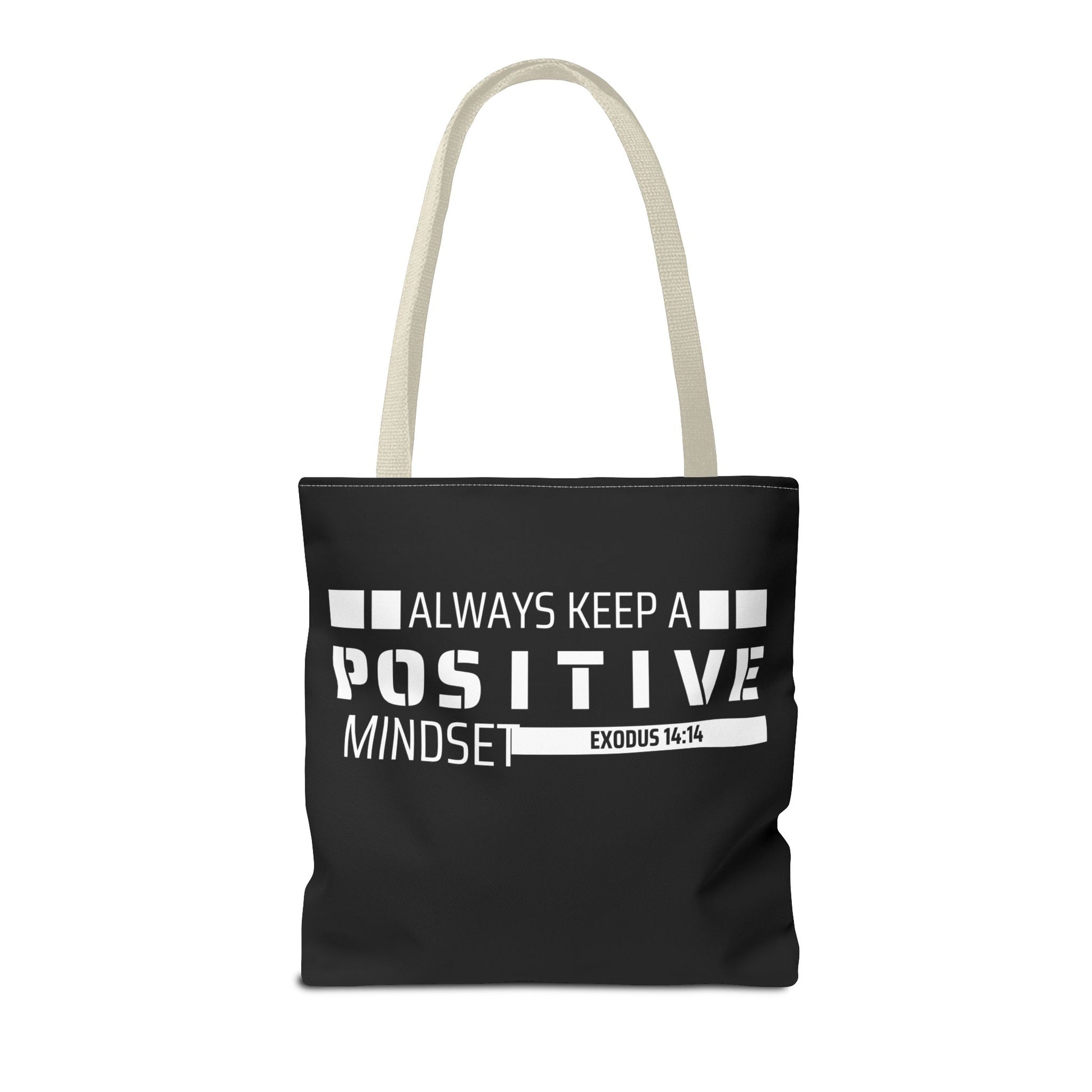 Always Keep A Positive Mindset Tote Bag, Inspirational Bag, Eco-Friendly Carryall, Motivational Gift, Affirmation Tote, Daily Reminder