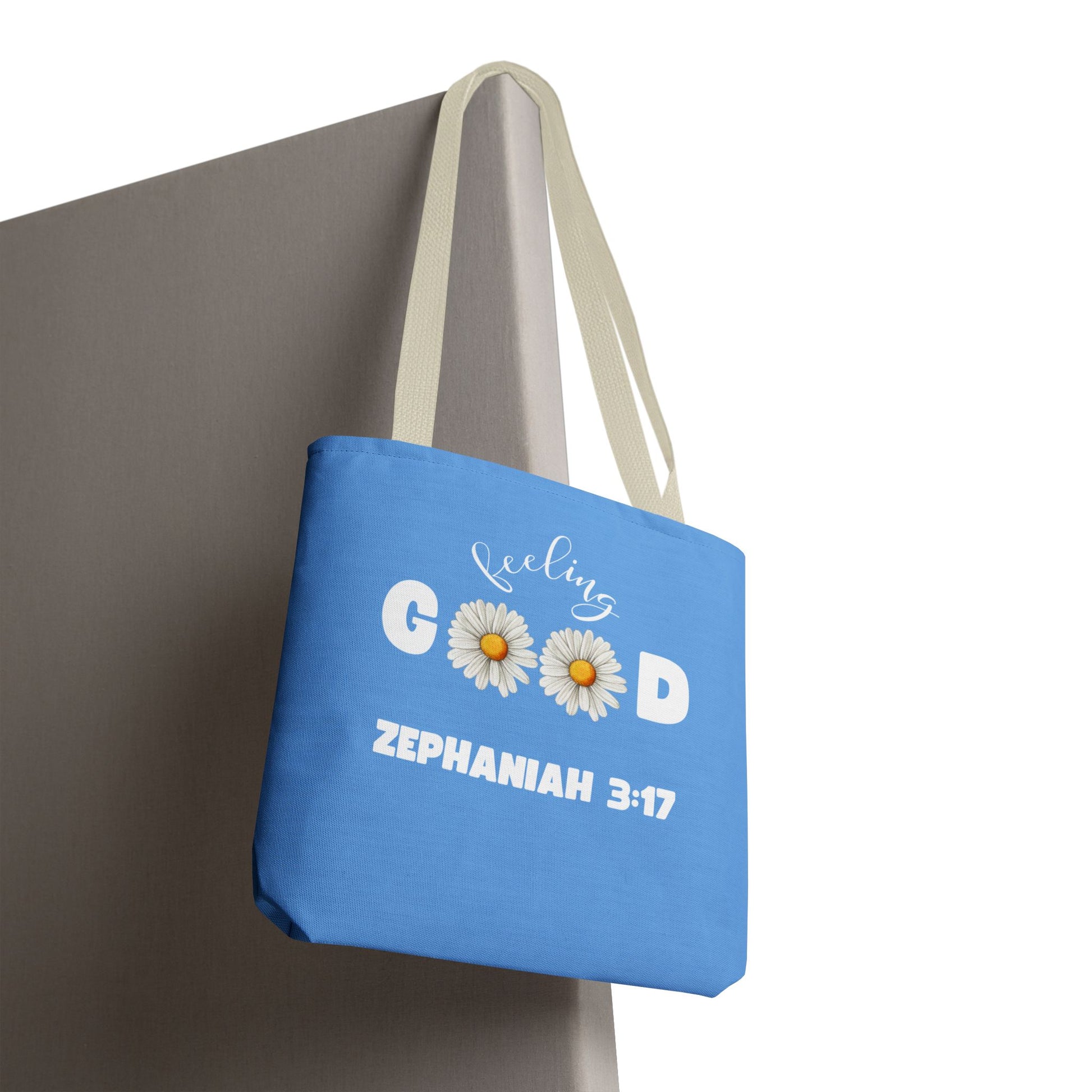 Inspirational Tote Bag - Feeling Good, Floral Design, Scripture Quote, Motivational Gift, Everyday Use, Church Events