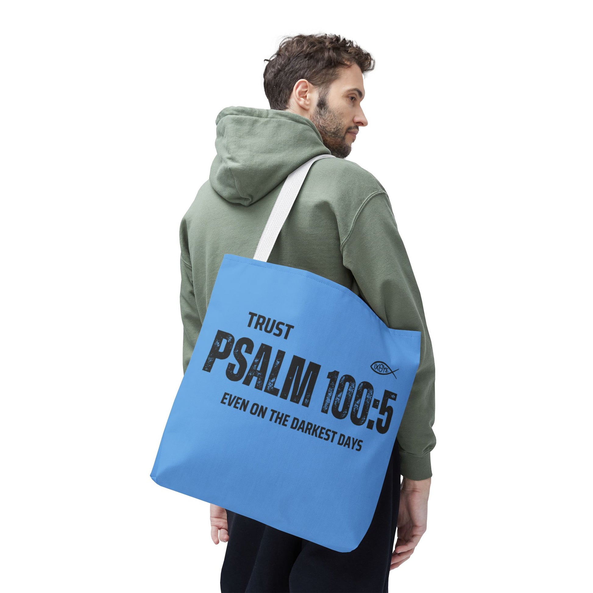 Inspirational Tote Bag - Trust Psalm 100:5, Faithful Christian Gift, Encouragement Accessory, Sustainable Shopping Bag, Inspirational [...]