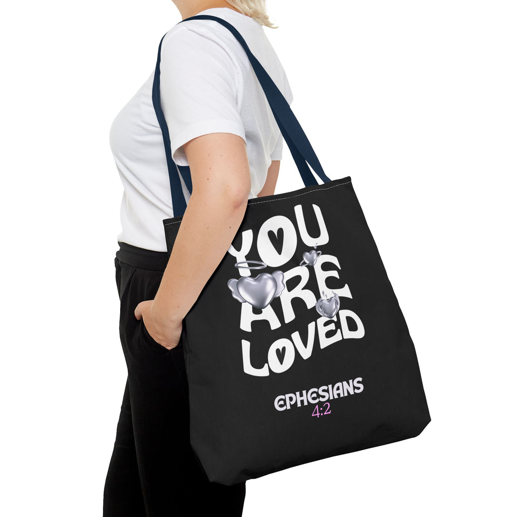 ⭐ "You Are Loved" Tote Bag – Ephesians 4:2