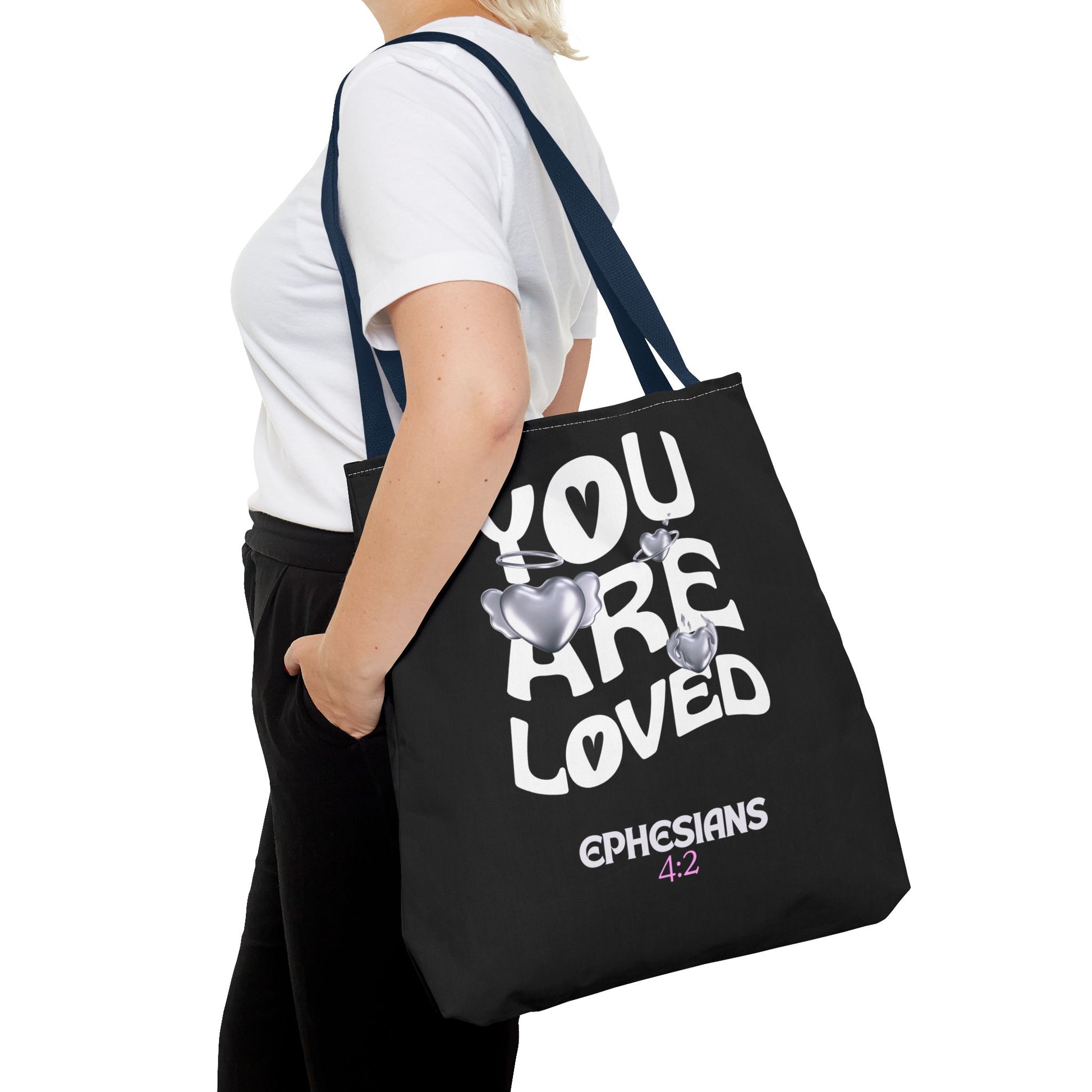 ⭐ "You Are Loved" Tote Bag – Ephesians 4:2