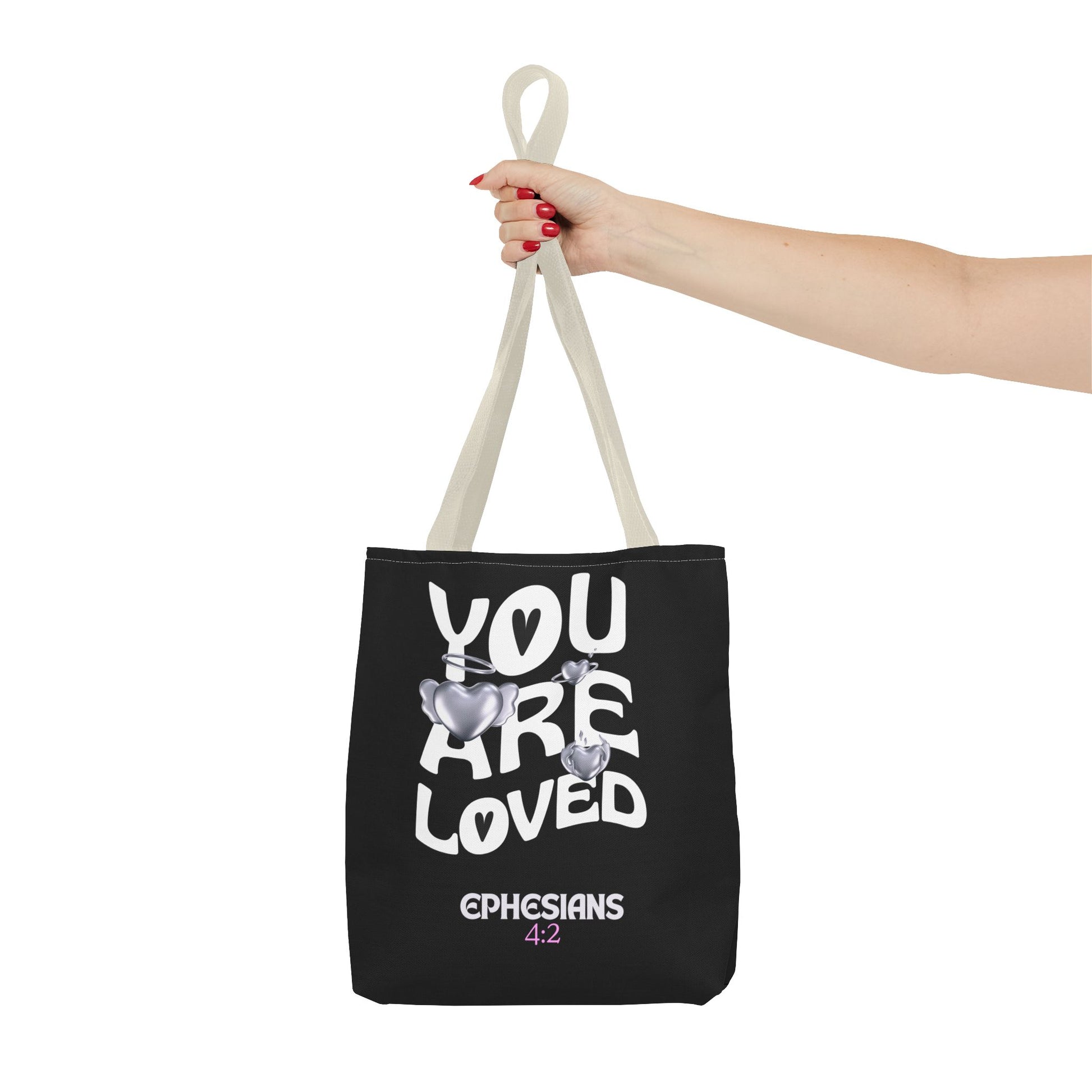 ⭐ "You Are Loved" Tote Bag – Ephesians 4:2
