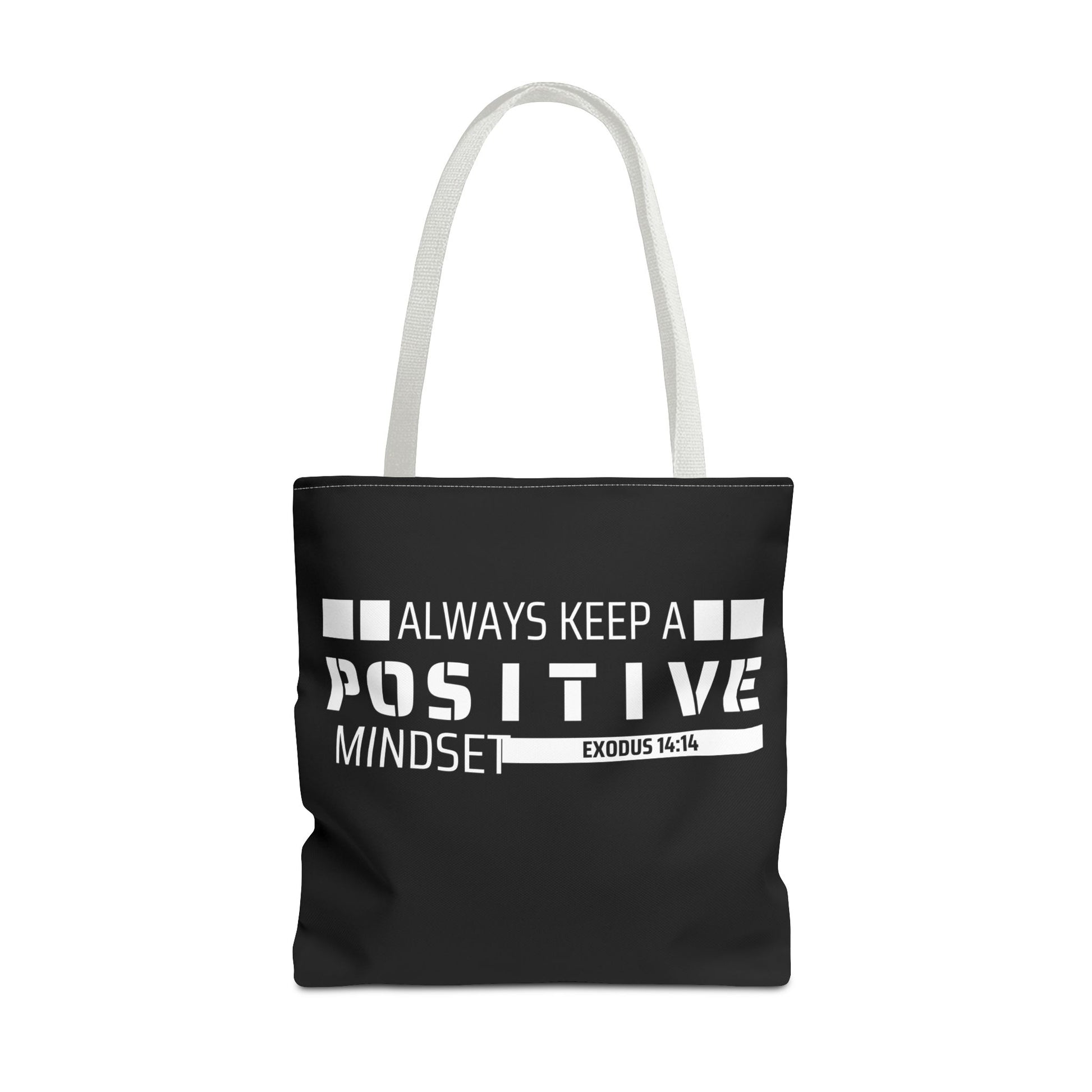 Always Keep A Positive Mindset Tote Bag, Inspirational Bag, Eco-Friendly Carryall, Motivational Gift, Affirmation Tote, Daily Reminder