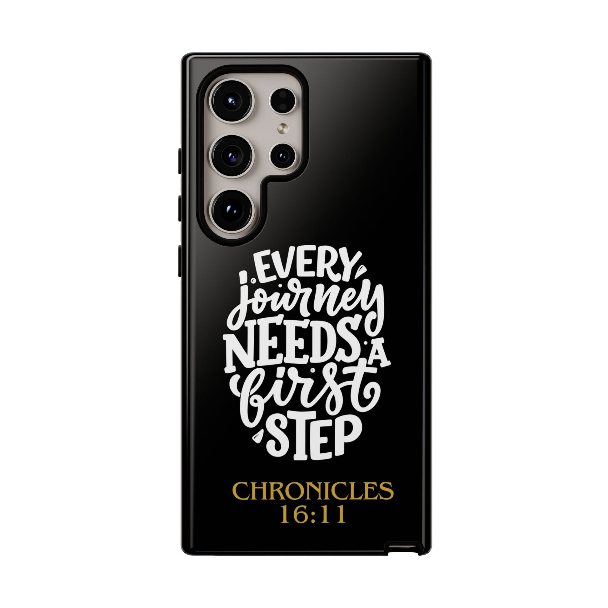 ⭐ Every Journey Needs a First Step 1 Chronicles 16:11 Phone Case