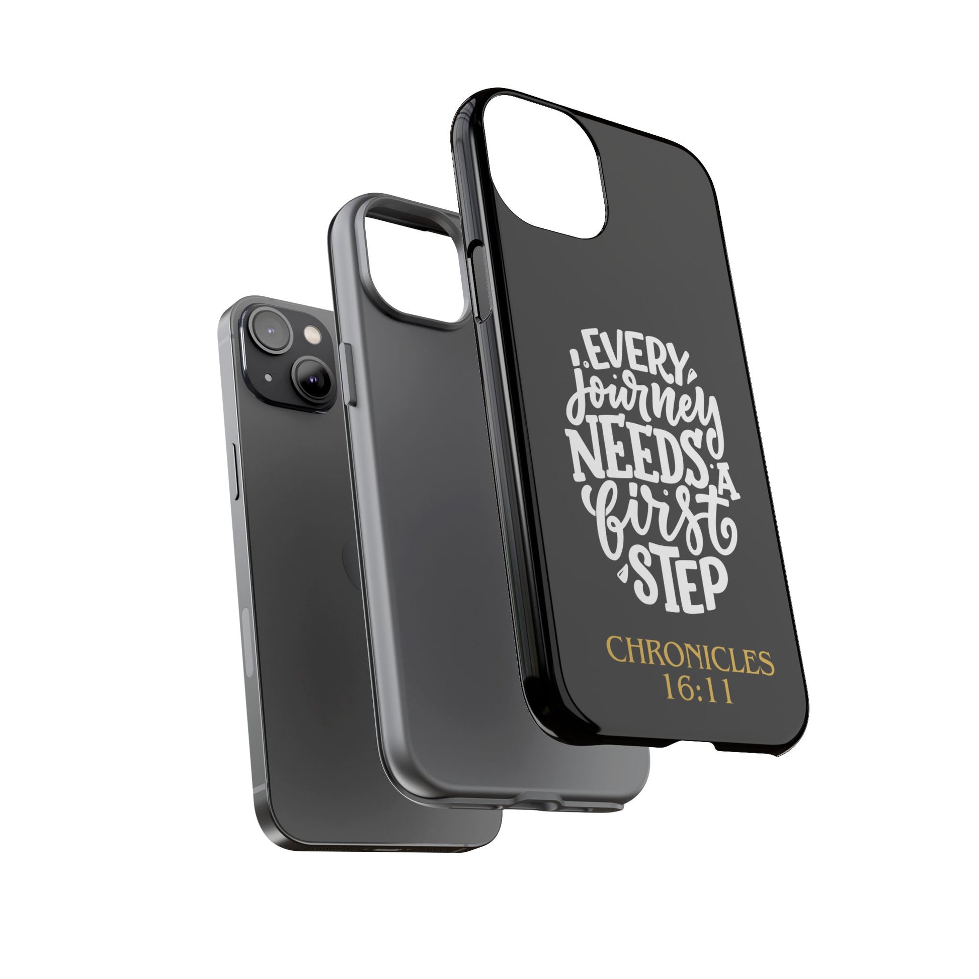 ⭐ Every Journey Needs a First Step 1 Chronicles 16:11 Phone Case