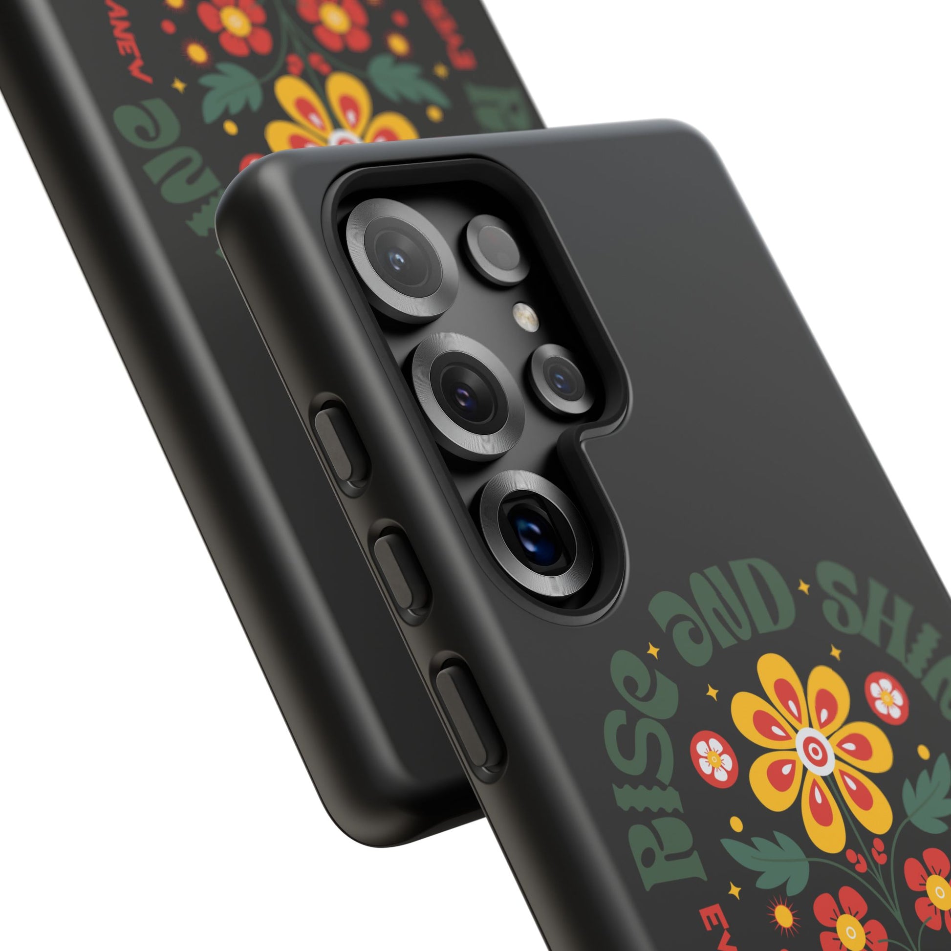 Floral "Rise and Shine" Galatians 6:9 Phone Case – Motivational Christian Gift