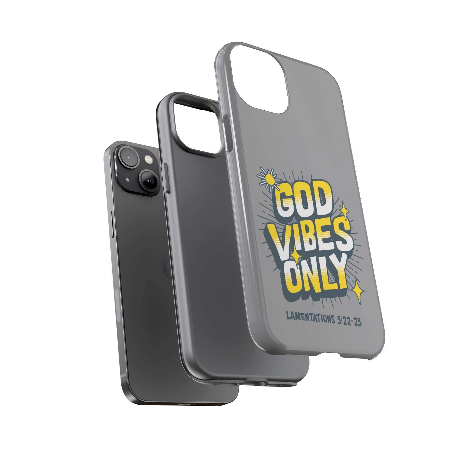 God Vibes Only Phone Case - Inspirational Tough Case, Positive Message Cover, Gift for Faith, Spirituality, Encouragement