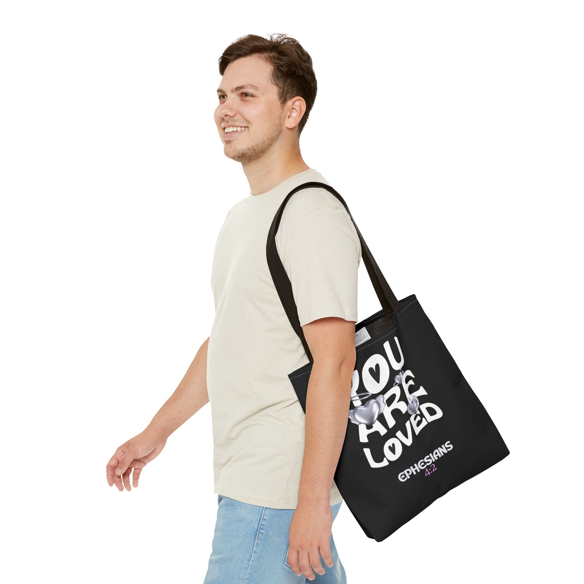 ⭐ "You Are Loved" Tote Bag – Ephesians 4:2
