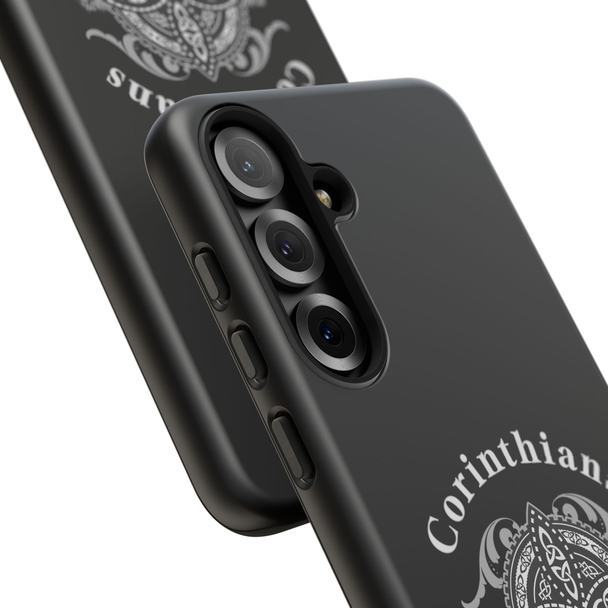 Corinthians Tough Case: Durable Phone Protection, Christian Gift, Unique Design, Trendy Accessory, Faith-Based Style