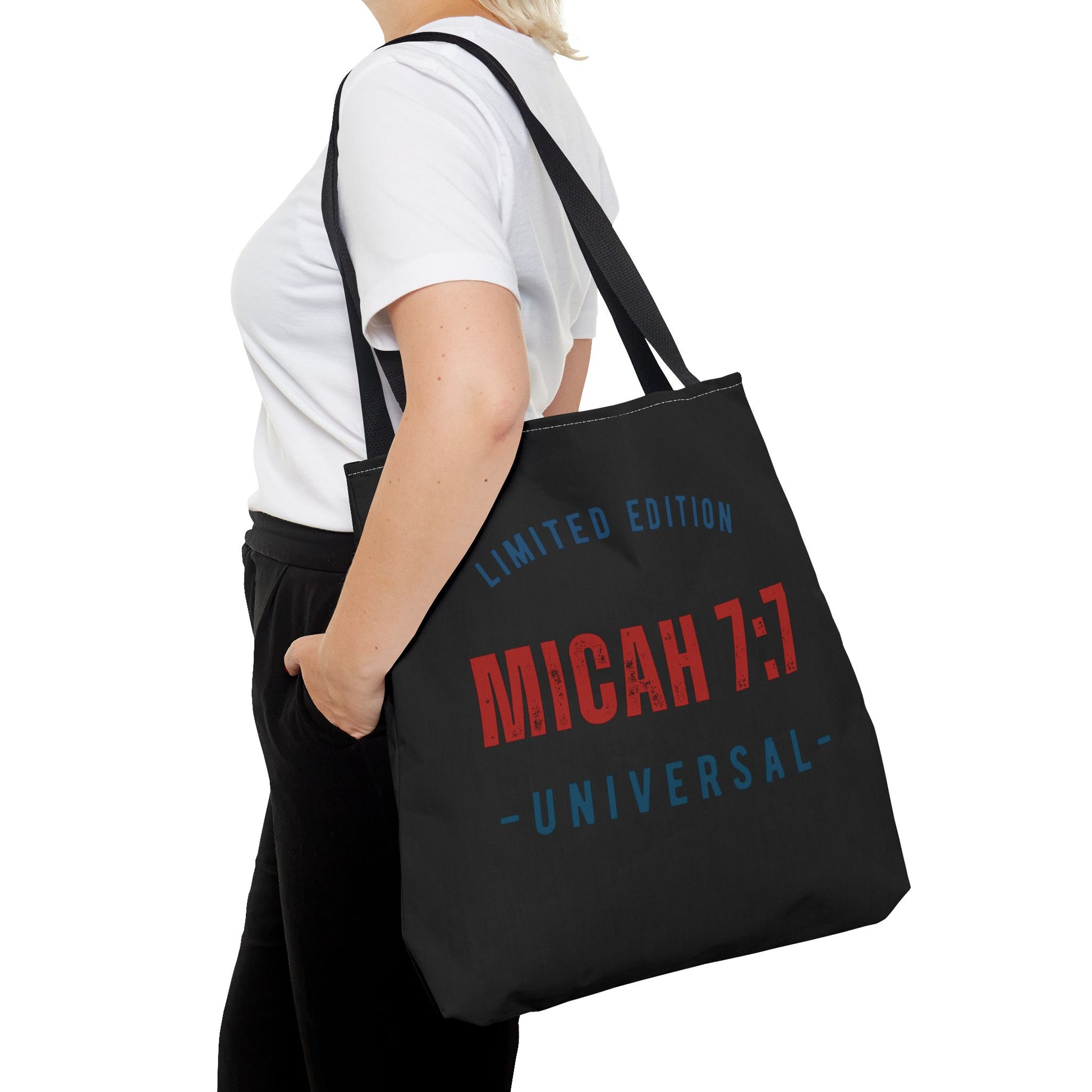 Limited Edition Micah 7:1 Tote Bag - Universal Design for Everyday Use, Gift, Eco-Friendly, Daily Essentials, Faith-Inspired