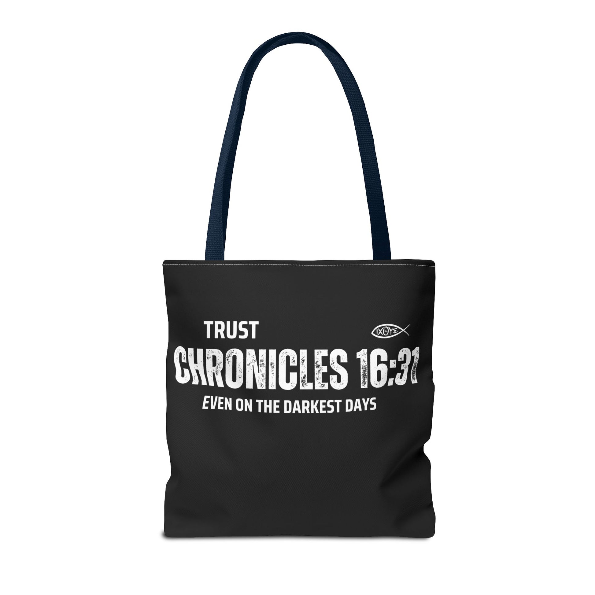 Inspirational Tote Bag - Trust Chronicles 16:31, Faith-themed Gift, Bible Verse Tote, Motivational Shopping Bag, Christian Message Accessory