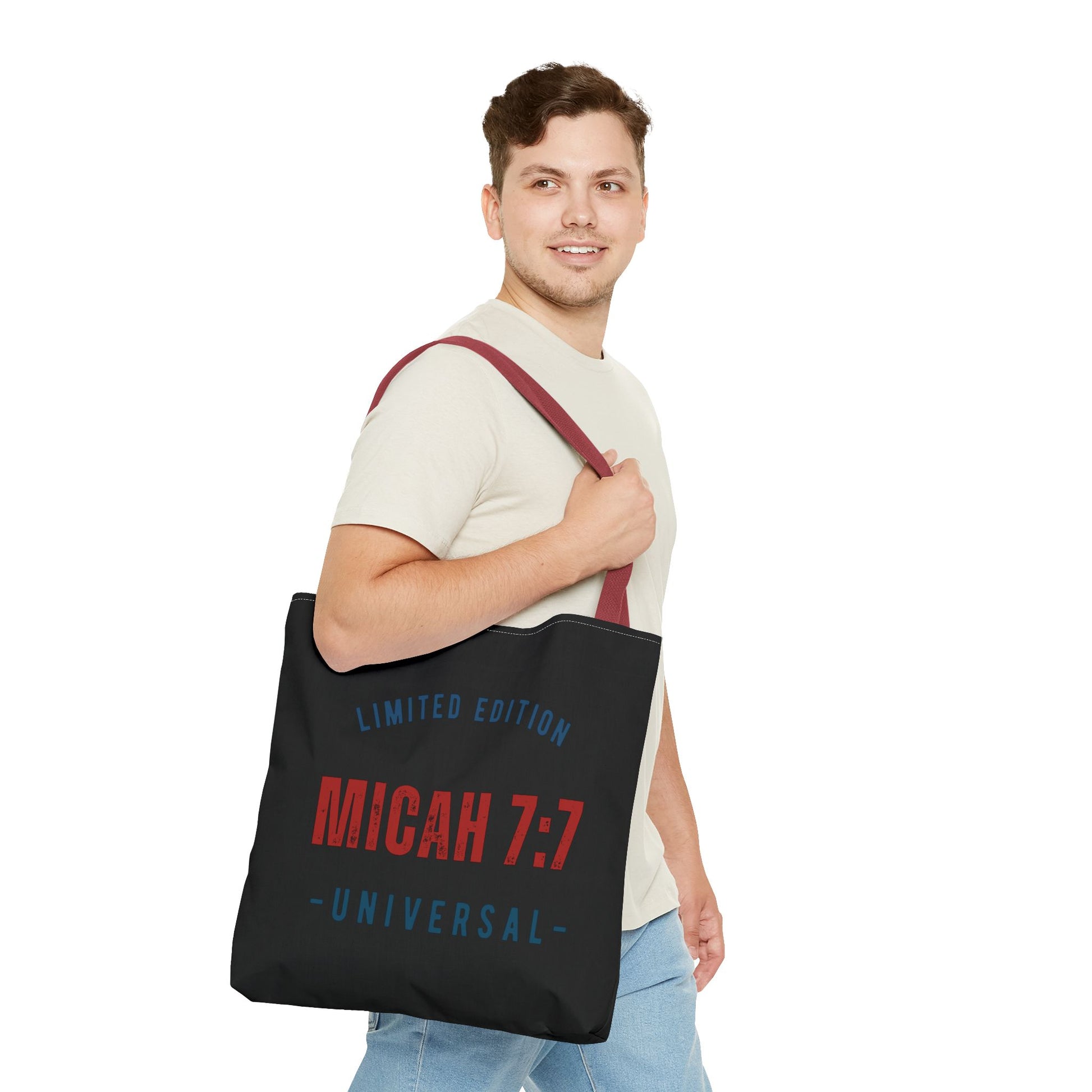 Limited Edition Micah 7:1 Tote Bag - Universal Design for Everyday Use, Gift, Eco-Friendly, Daily Essentials, Faith-Inspired