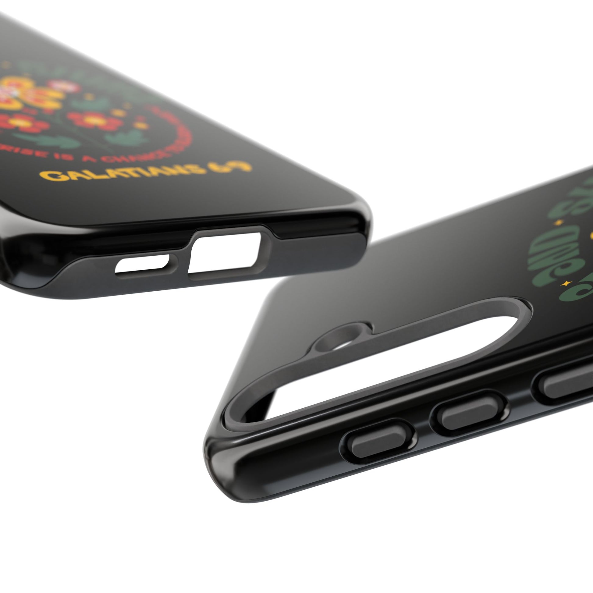 Floral "Rise and Shine" Galatians 6:9 Phone Case – Motivational Christian Gift