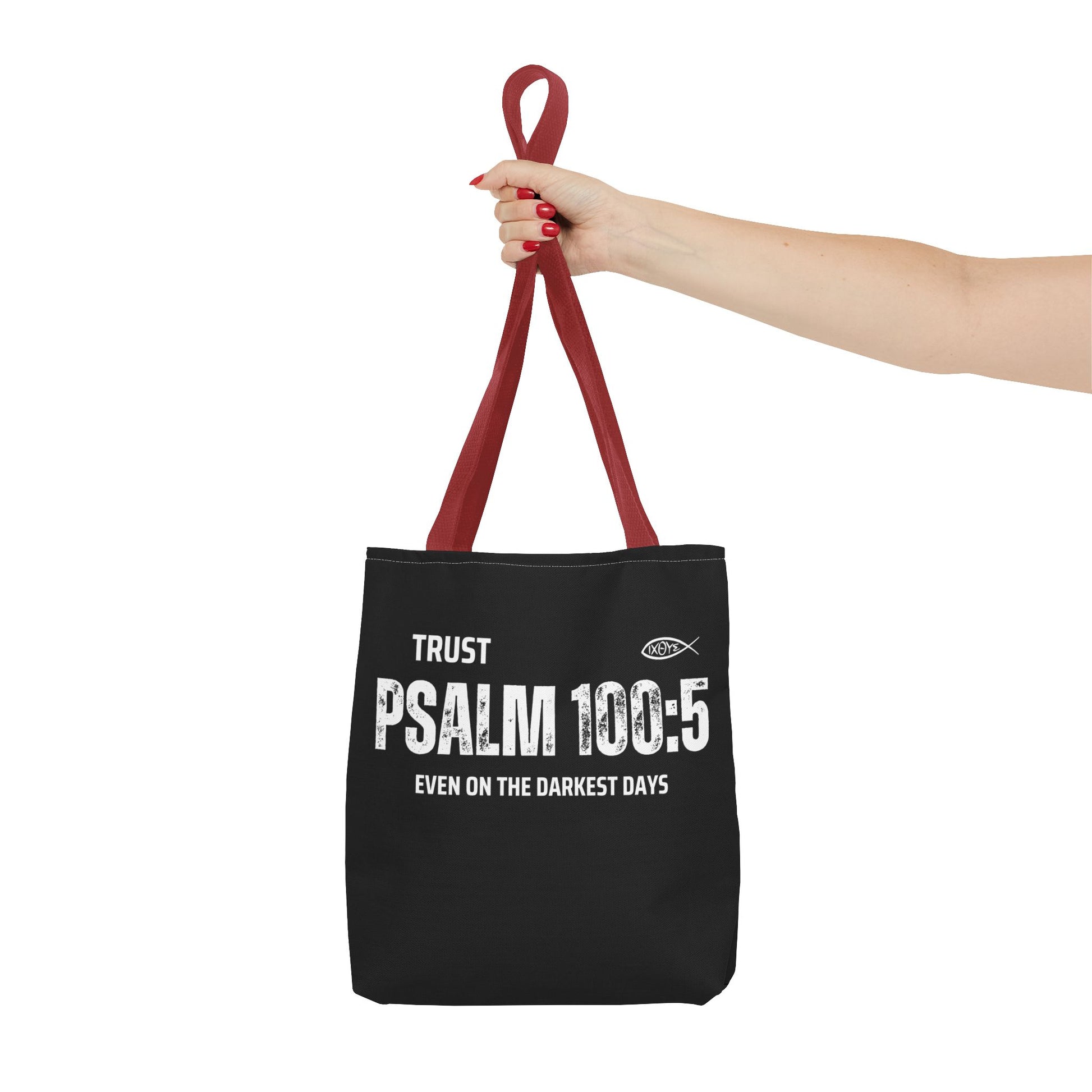 Trust Psalm 100:5 Inspirational Tote Bag, Motivational Shopping Bag, Faith-Based Gift, Christian Bag, Everyday Use Tote