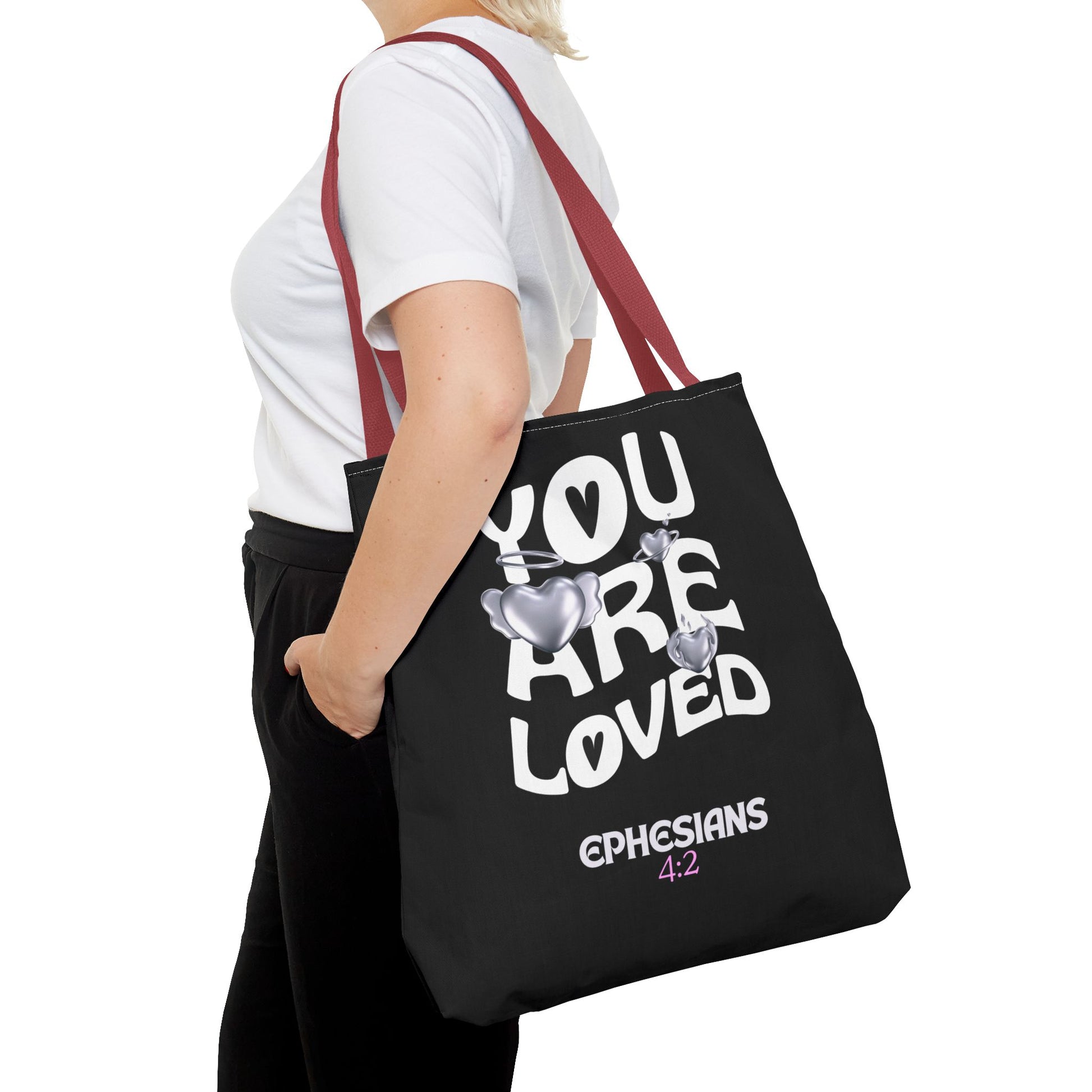 ⭐ "You Are Loved" Tote Bag – Ephesians 4:2