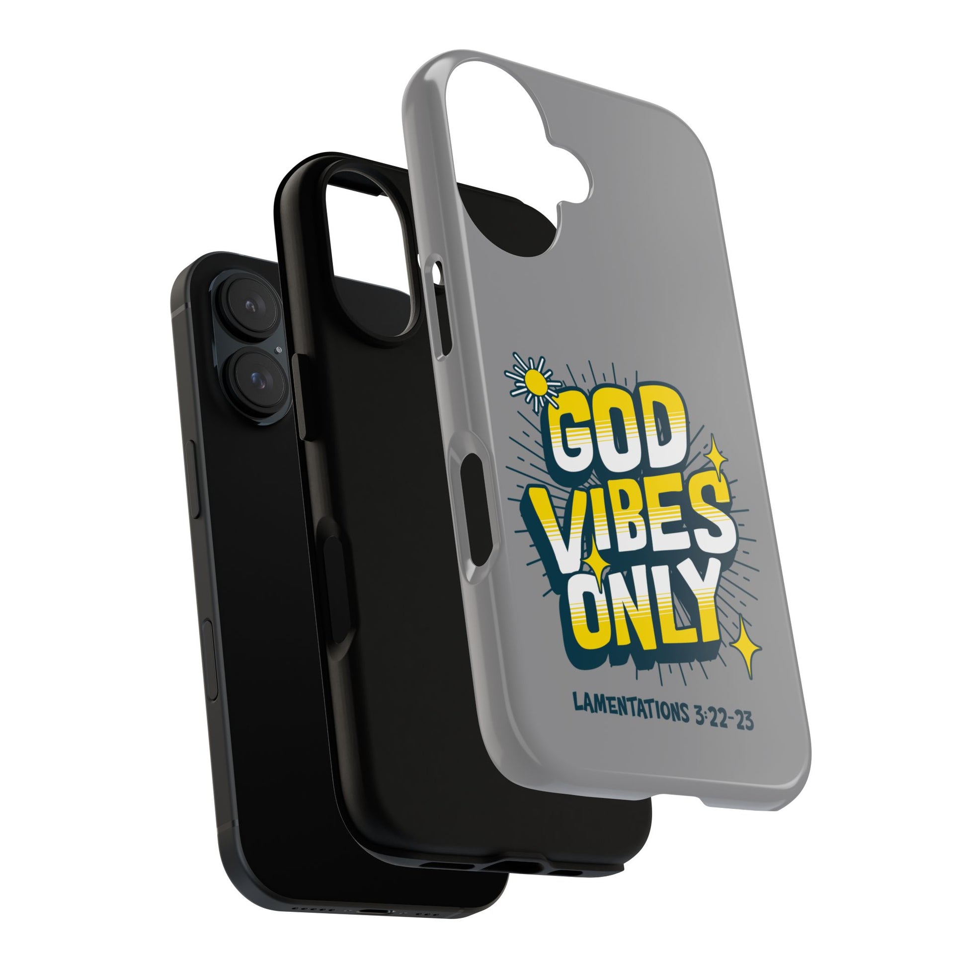 God Vibes Only Phone Case - Inspirational Tough Case, Positive Message Cover, Gift for Faith, Spirituality, Encouragement