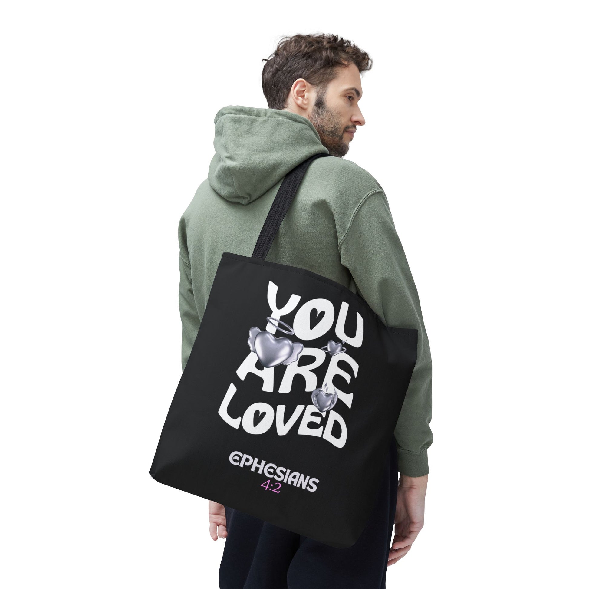 ⭐ "You Are Loved" Tote Bag – Ephesians 4:2