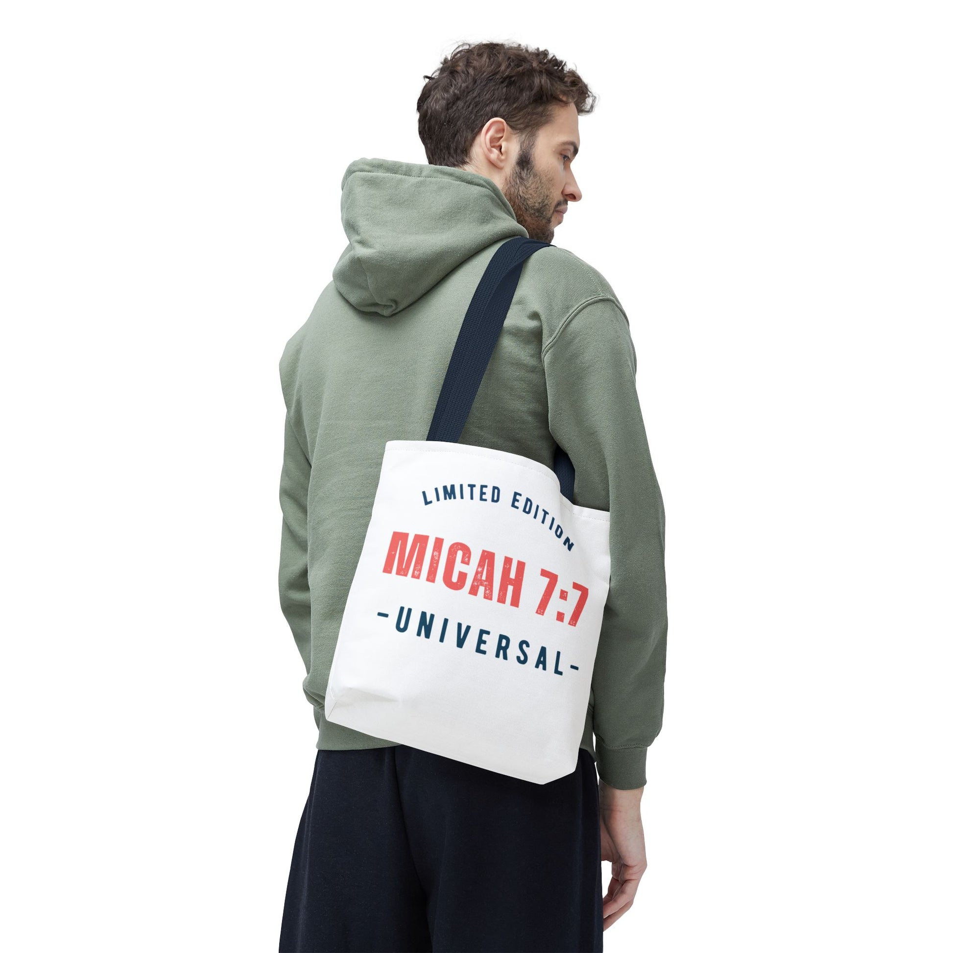 Limited Edition Inspirational Tote Bag - Micah 7:1, Motivational Carryall, Christian Gift, Everyday Tote, Reusable Shopping Bag