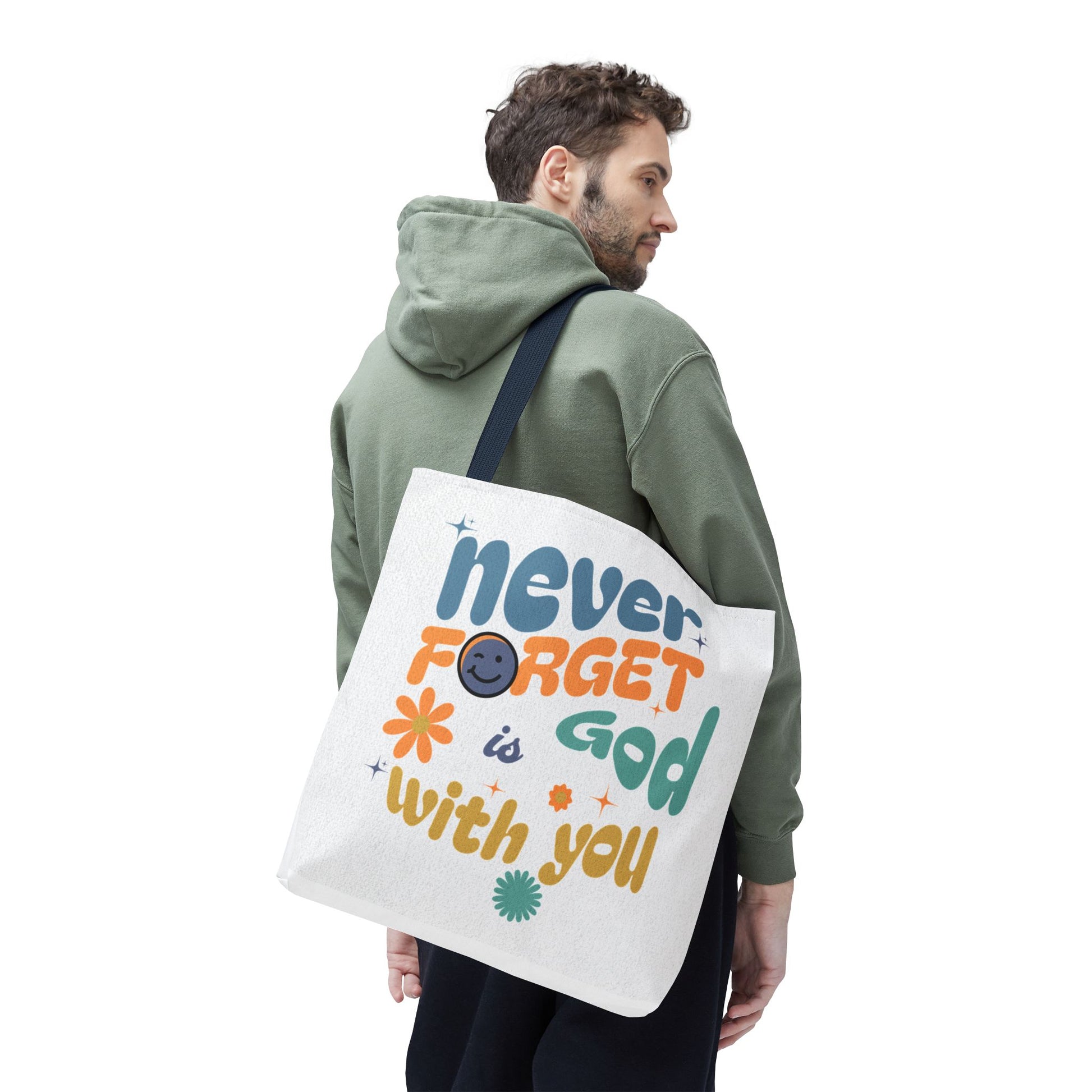 ⭐ Never Forget Tote Bag – Deuteronomy 31:6