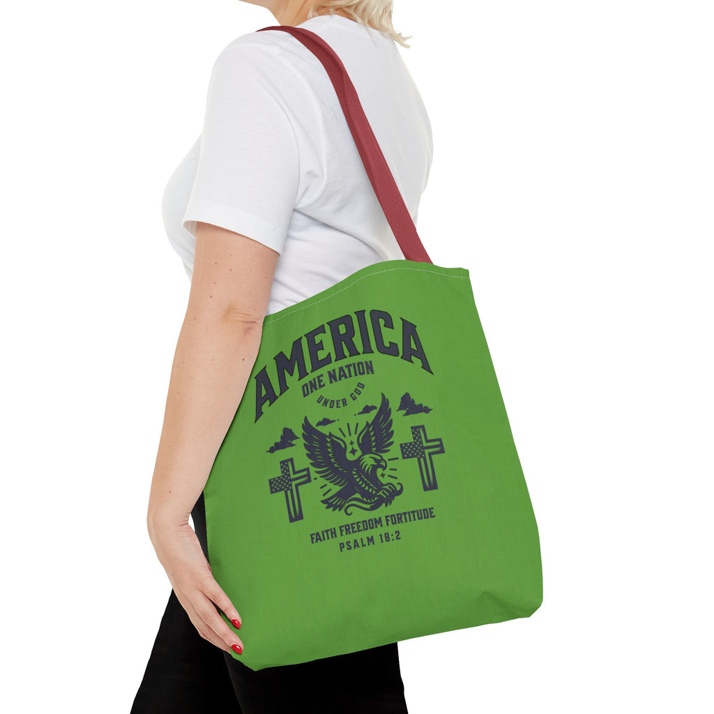 ⭐ America Faith Tote Bag – Bold Patriotic & Faith Statement