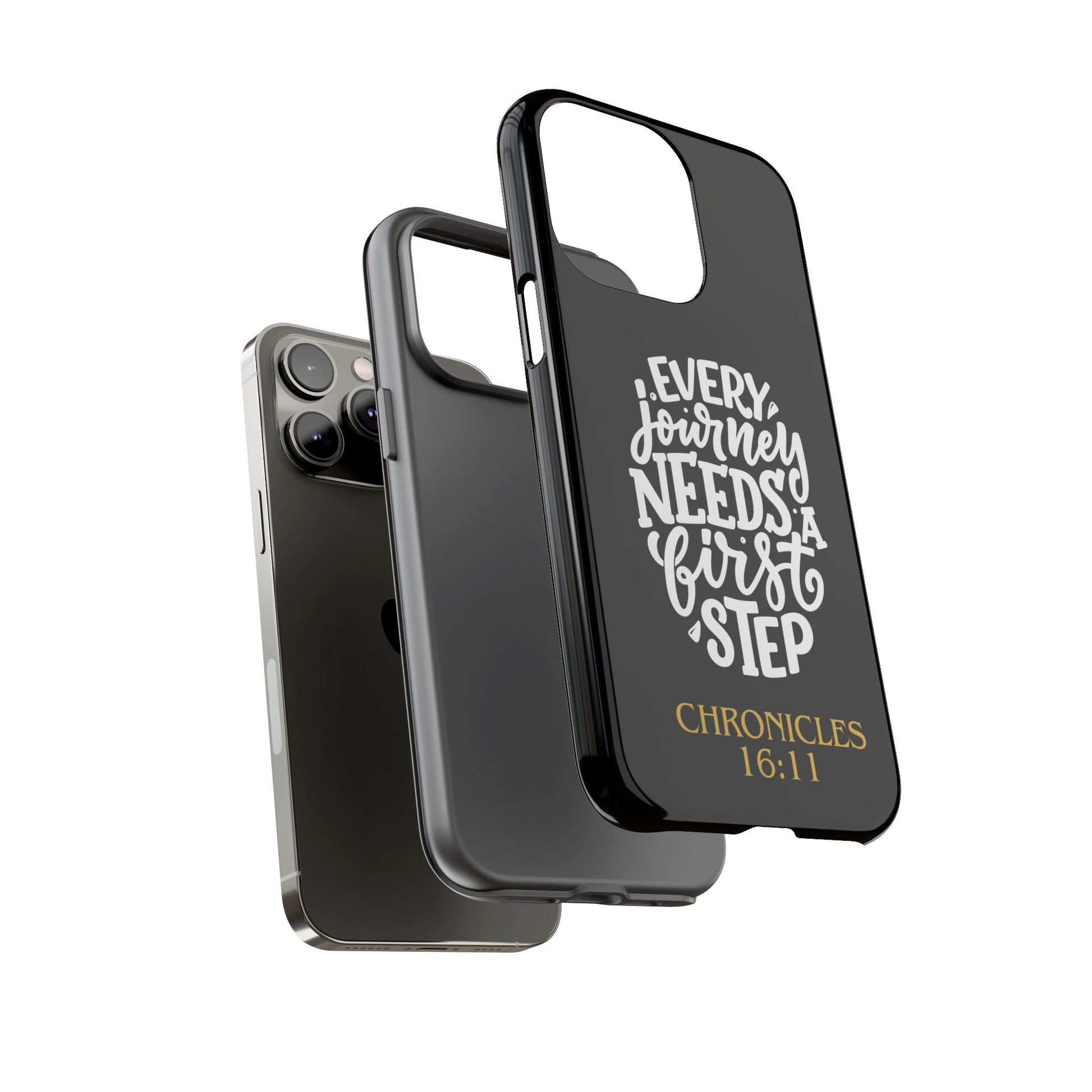 ⭐ Every Journey Needs a First Step 1 Chronicles 16:11 Phone Case