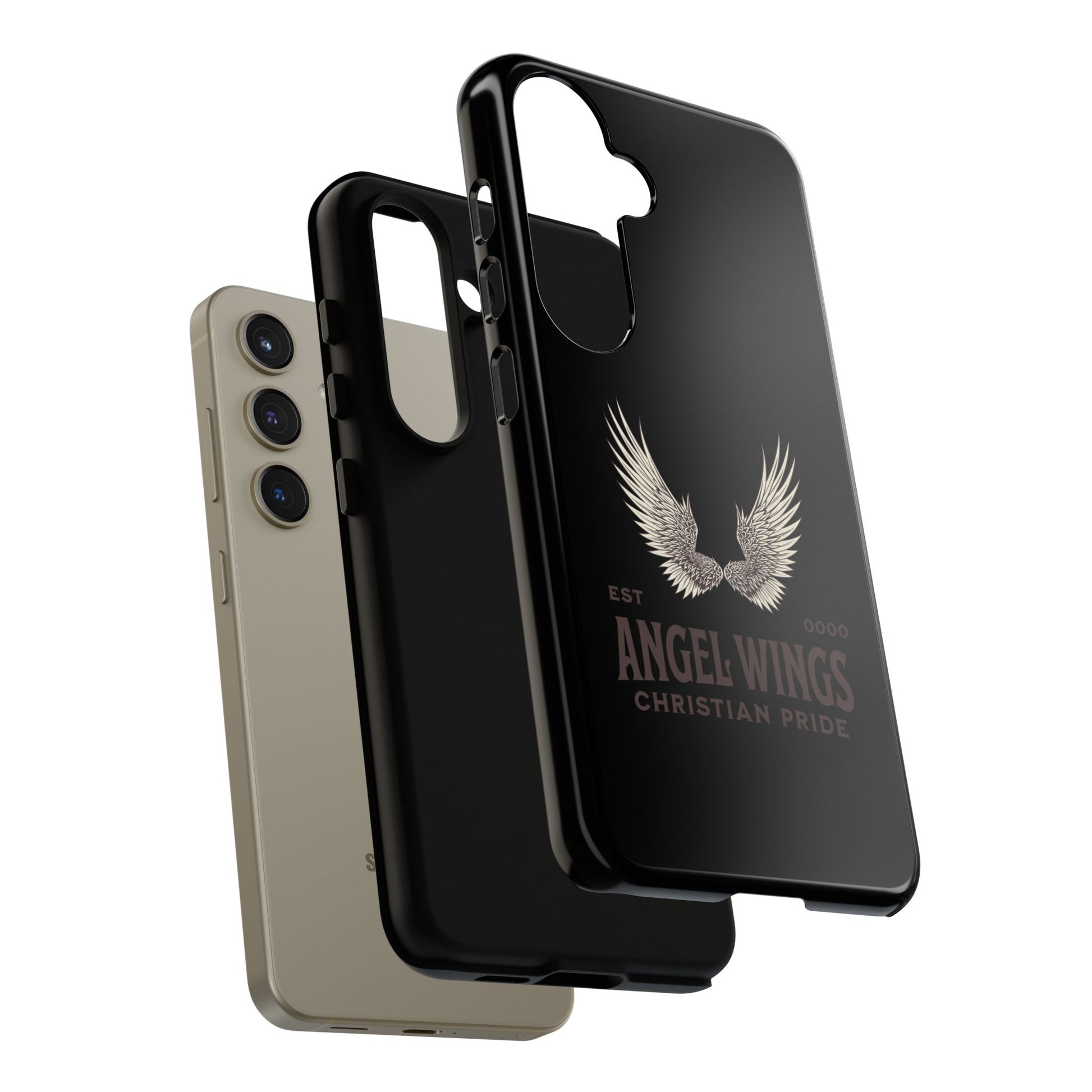 Angel Wings Phone Case - Tough Cases for Christian Pride, Unique Gift, Stylish Protection, Everyday Use, Angelic Design