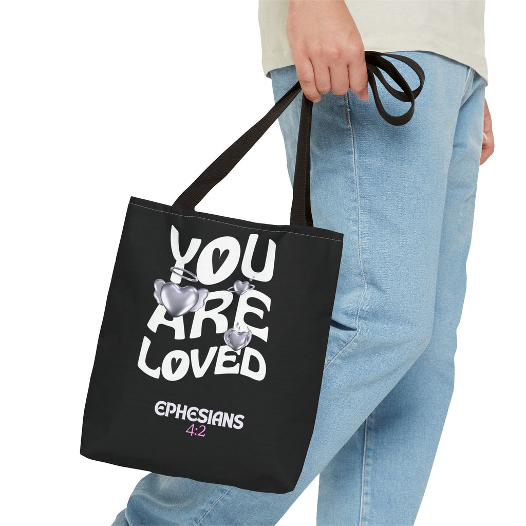 ⭐ "You Are Loved" Tote Bag – Ephesians 4:2