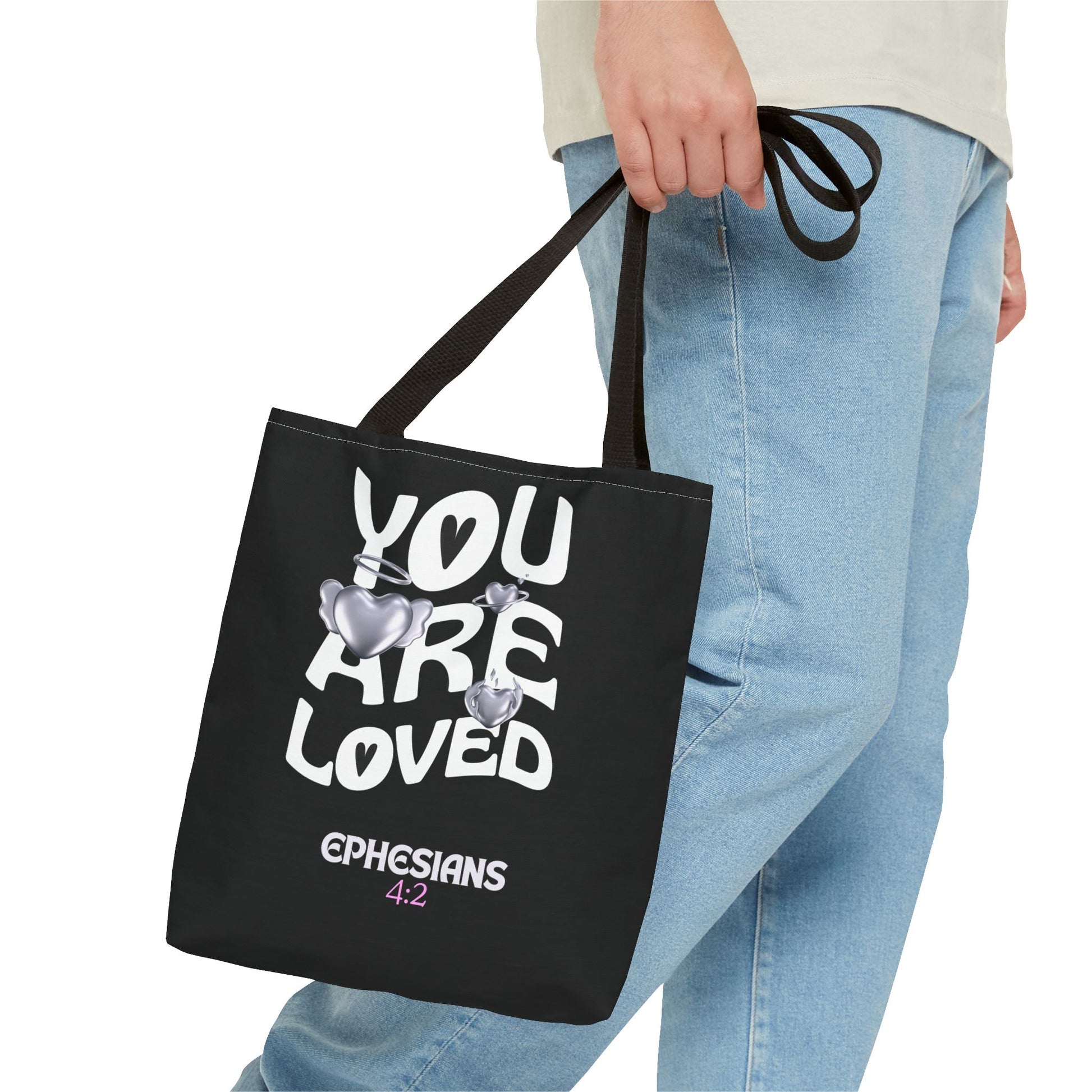 ⭐ "You Are Loved" Tote Bag – Ephesians 4:2